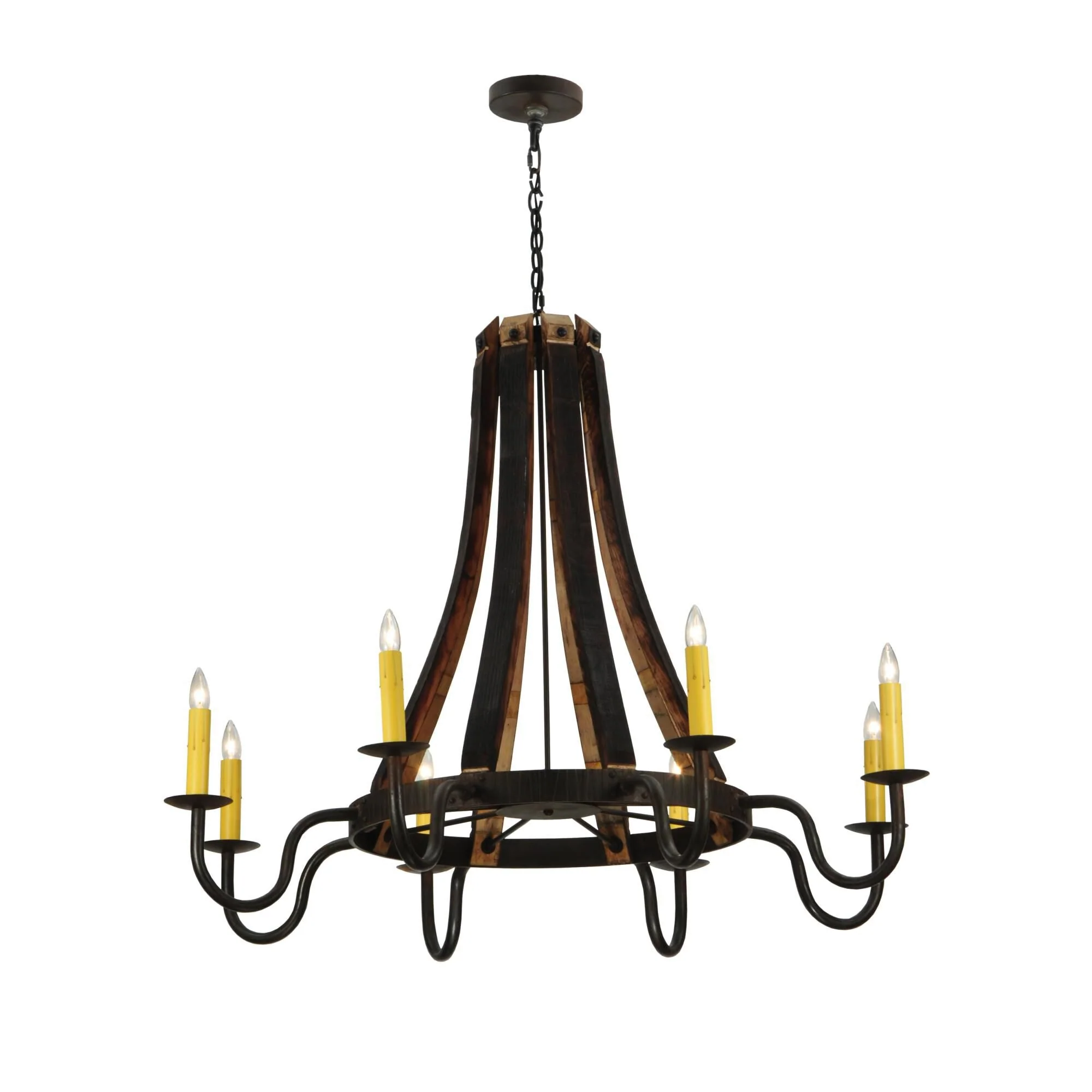Meyda Lighting Barrel Stave 50 Inch 8 Light Chandelier Cp17863 - Image 1