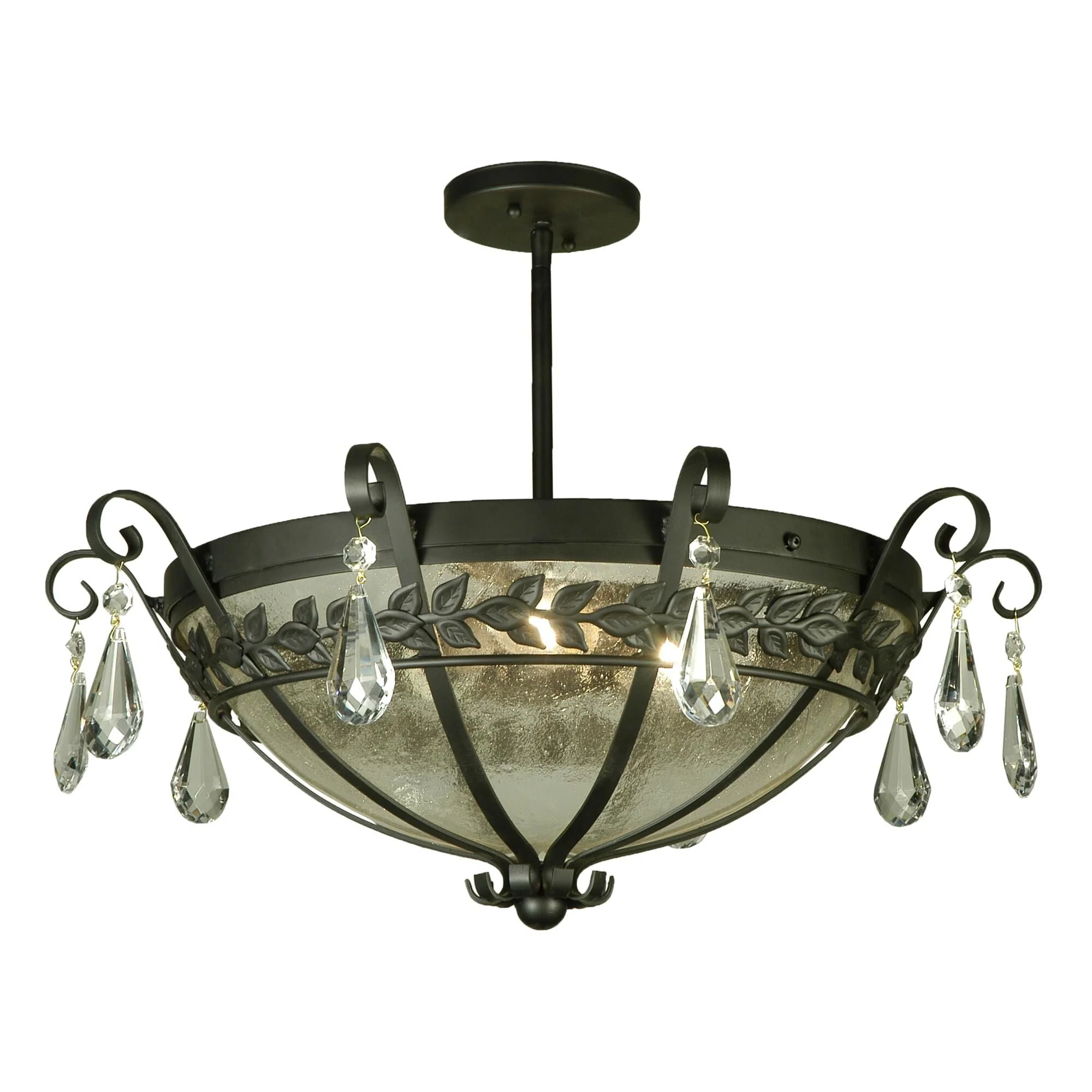 Meyda Lighting Florentine 24 Inch 3 Light Semi Flush Mount Cp17879 - Image 1