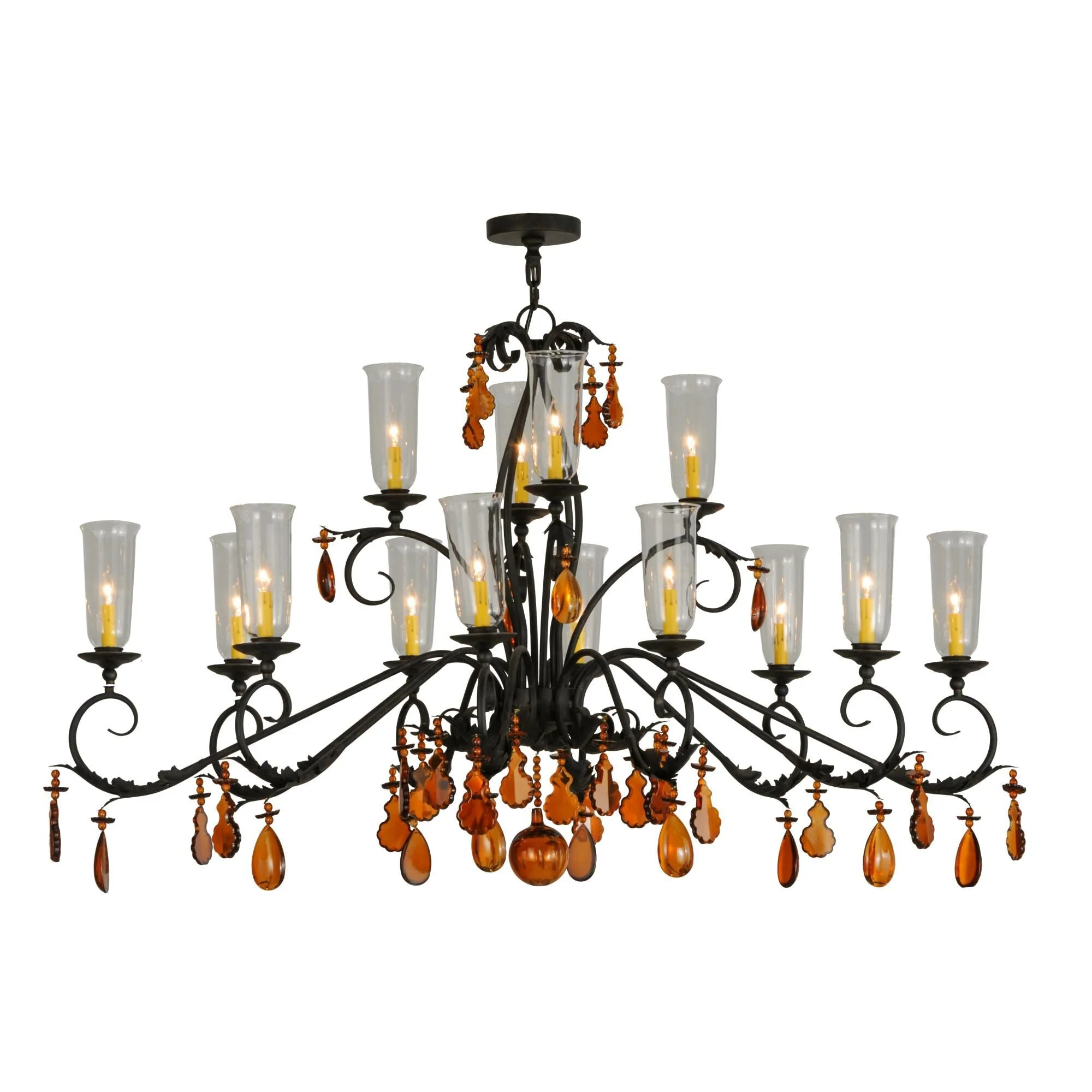 Meyda Lighting 64 Inch 14 Light Semi Flush Mount Cp248142 - Image 1