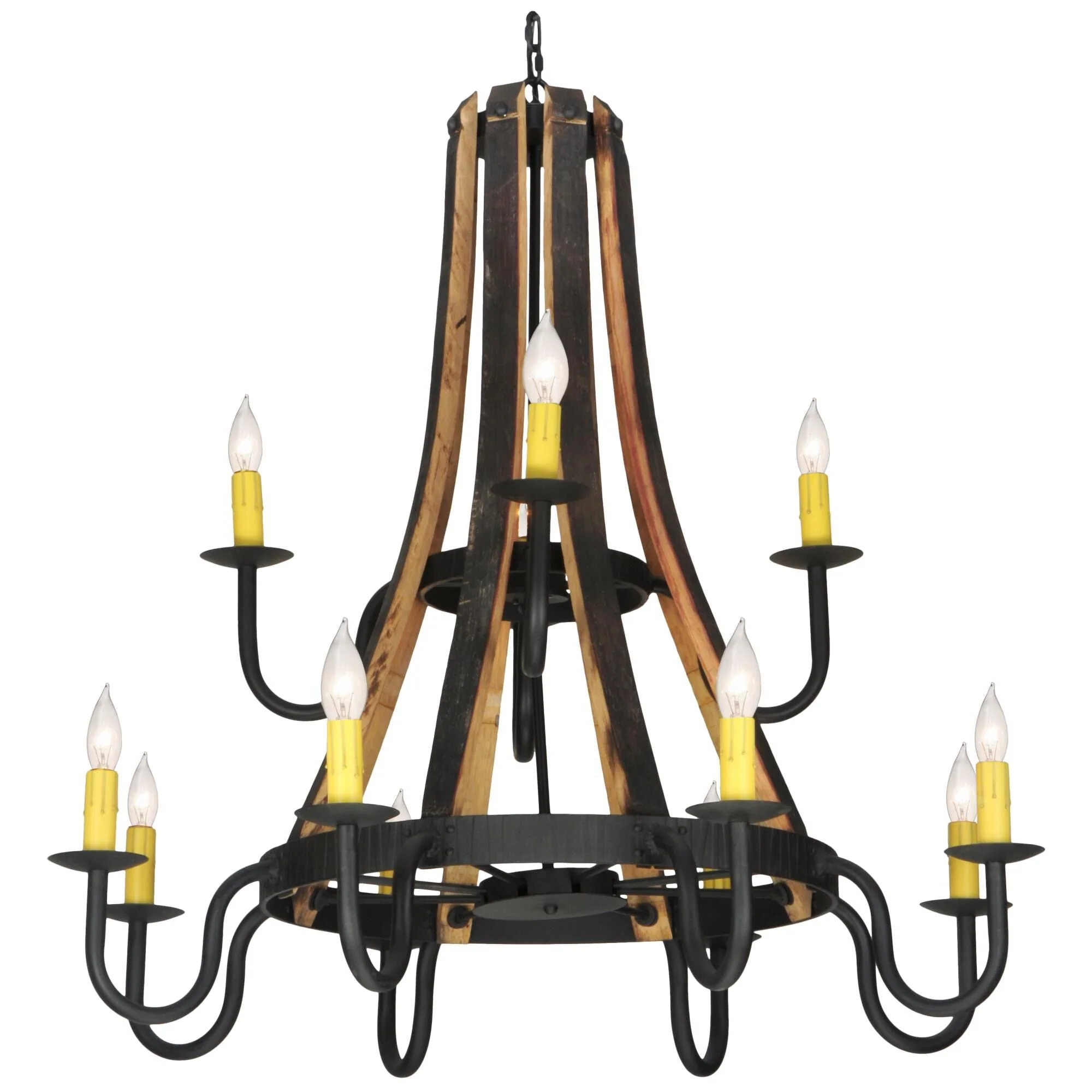 Meyda Lighting Barrel Stave 44 Inch 12 Light Chandelier Cp18043 - Image 1