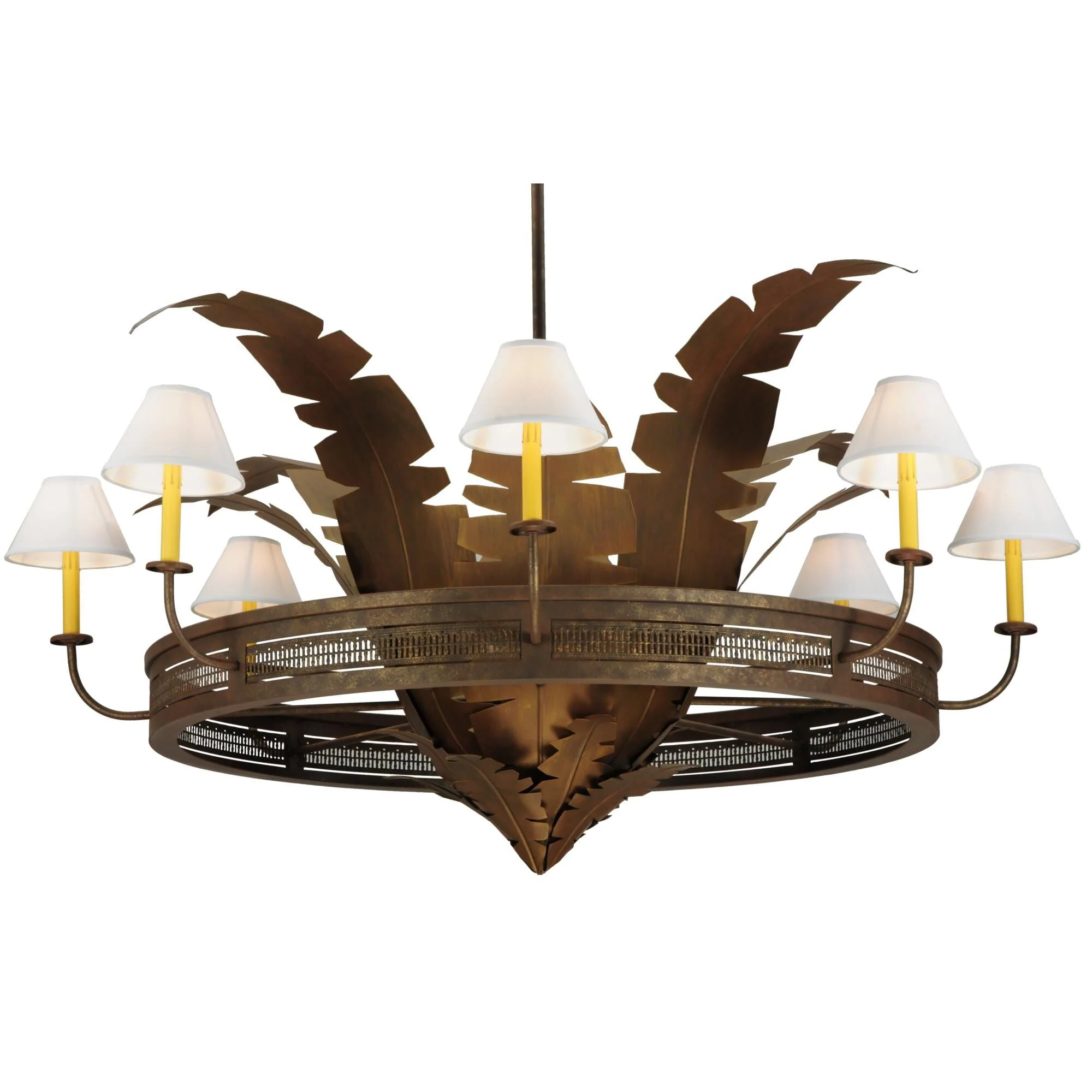 Meyda Lighting Banana Bamboo 59 Inch 6 Light Chandelier Cp18058 - Image 1