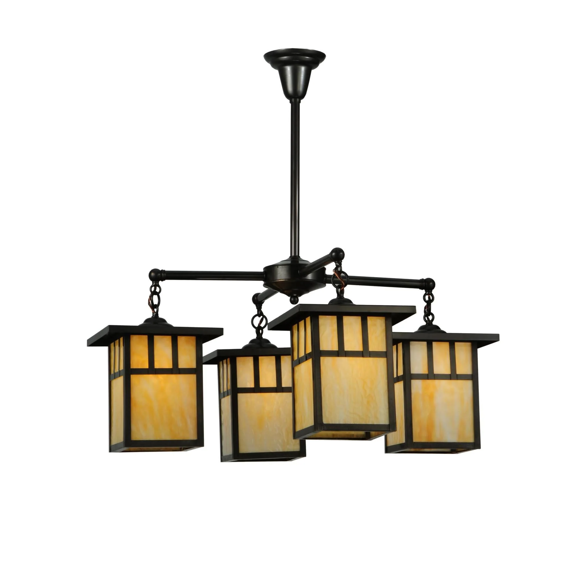 Meyda Lighting Hyde Park Double Bar Mission 31 Inch 4 Light Chandelier Cp18297 - Image 1