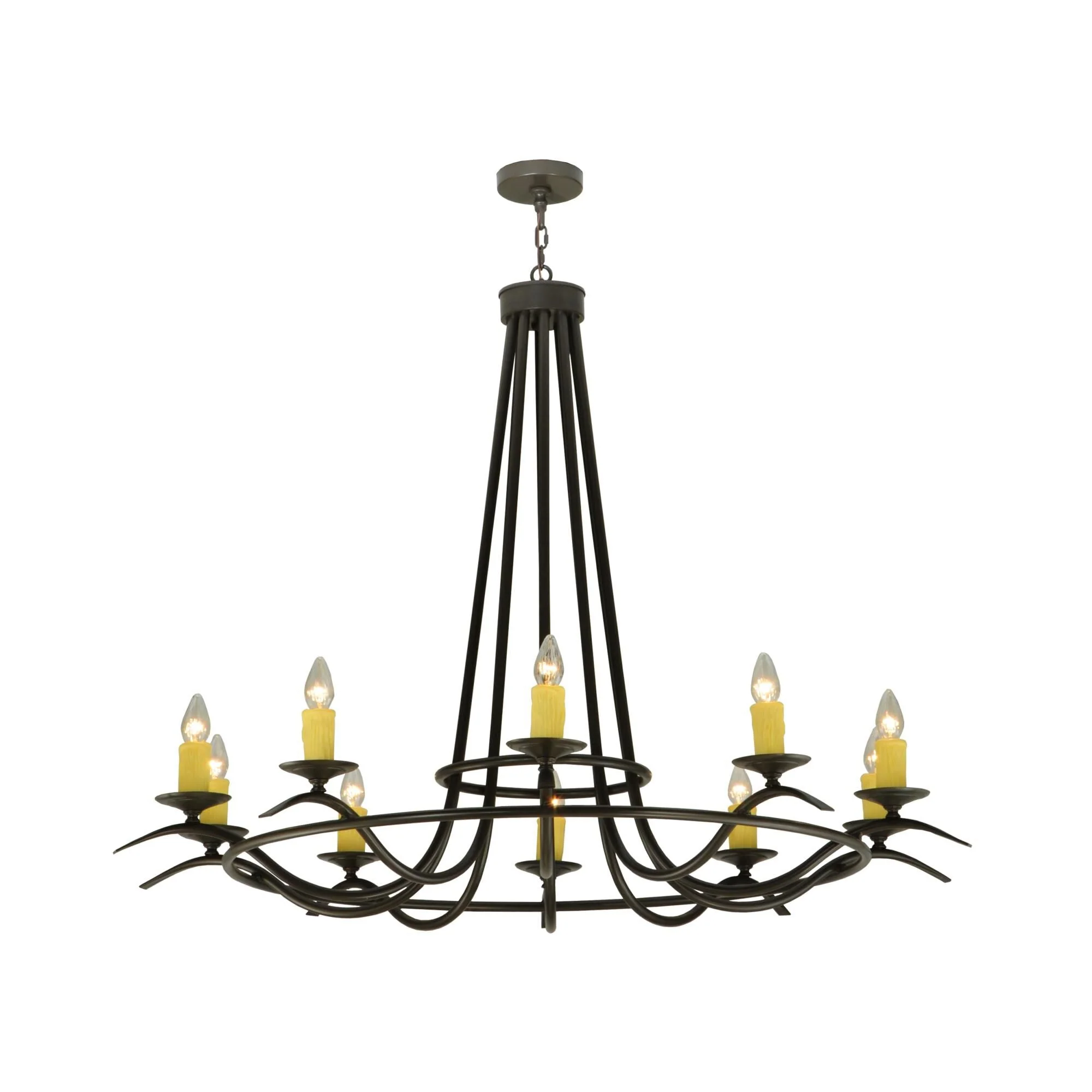 Meyda Lighting Octavia 58 Inch 10 Light Chandelier Cp18386 - Image 1