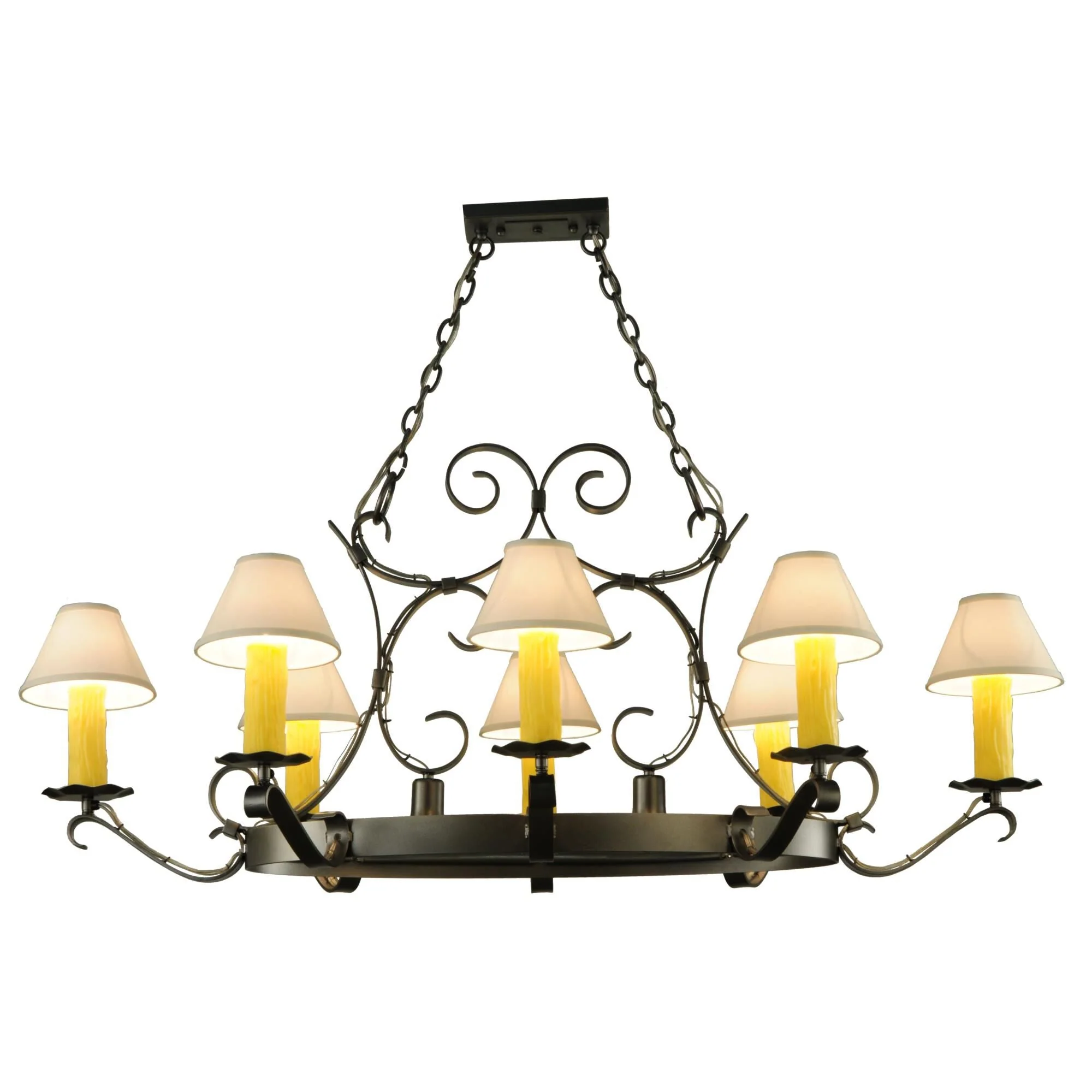 Meyda Lighting 56 Inch 8 Light Semi Flush Mount Cp248297 - Image 1
