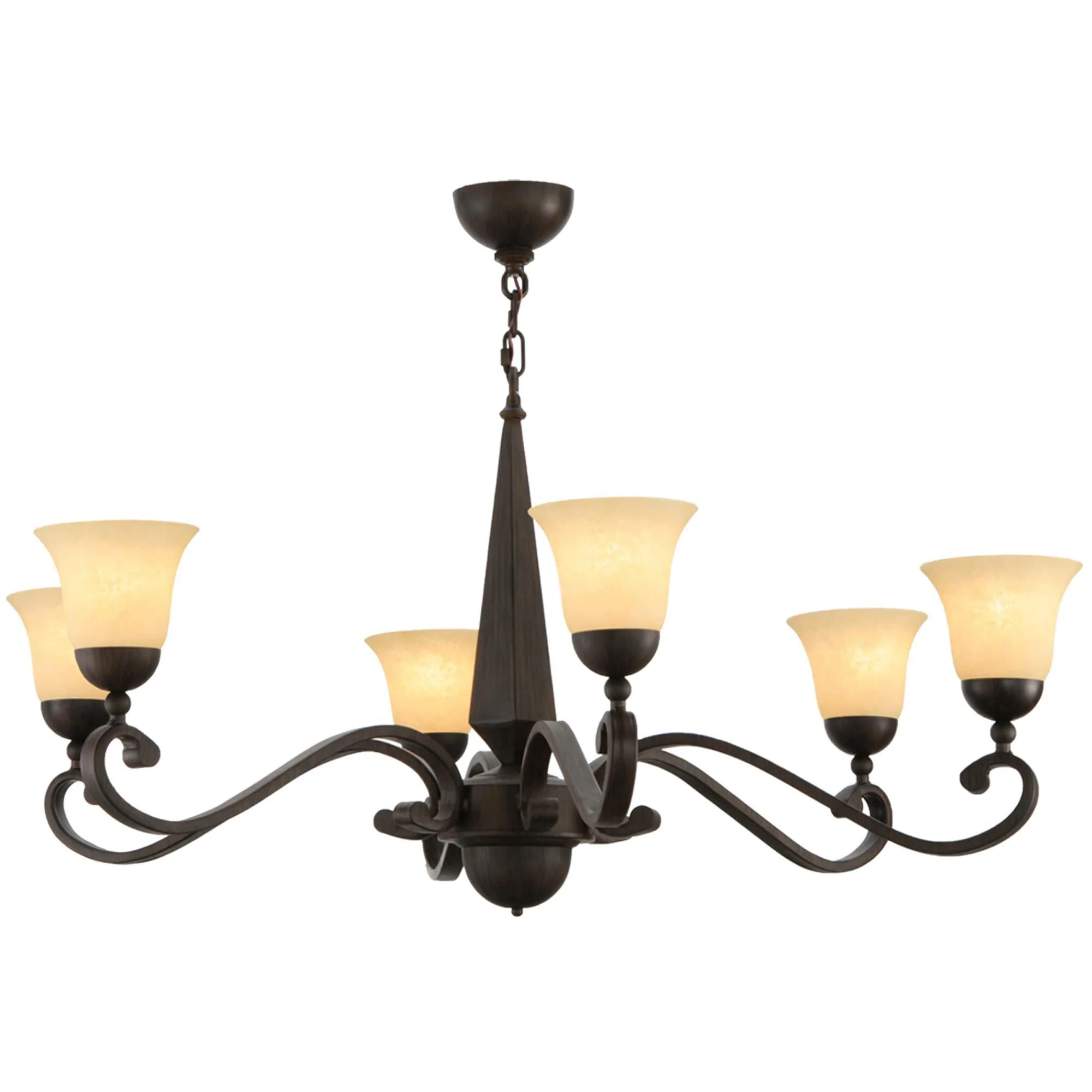 Meyda Lighting 44 Inch 6 Light Semi Flush Mount Cp248329 - Image 1