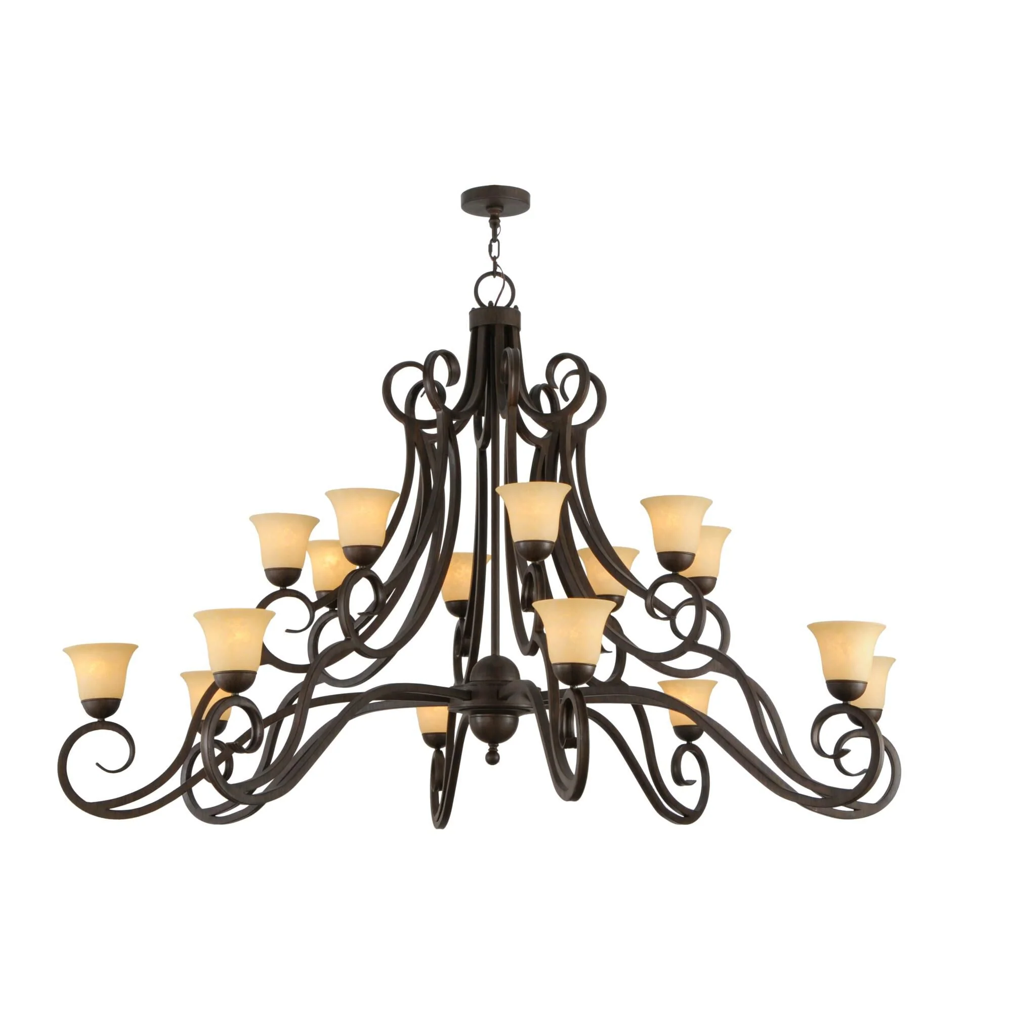 Meyda Lighting 72 Inch 16 Light Semi Flush Mount Cp248332 - Image 1