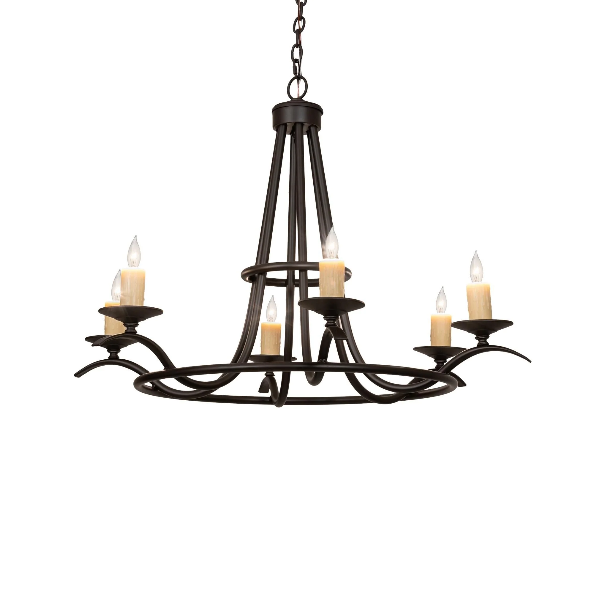 Meyda Lighting 36 Inch 6 Light Chandelier Cp248345 - Image 1