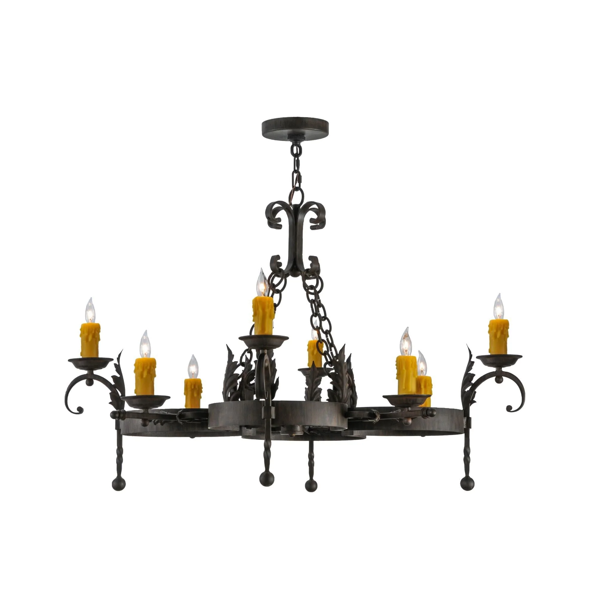 Meyda Lighting 42 Inch 8 Light Semi Flush Mount Cp248432 - Image 1