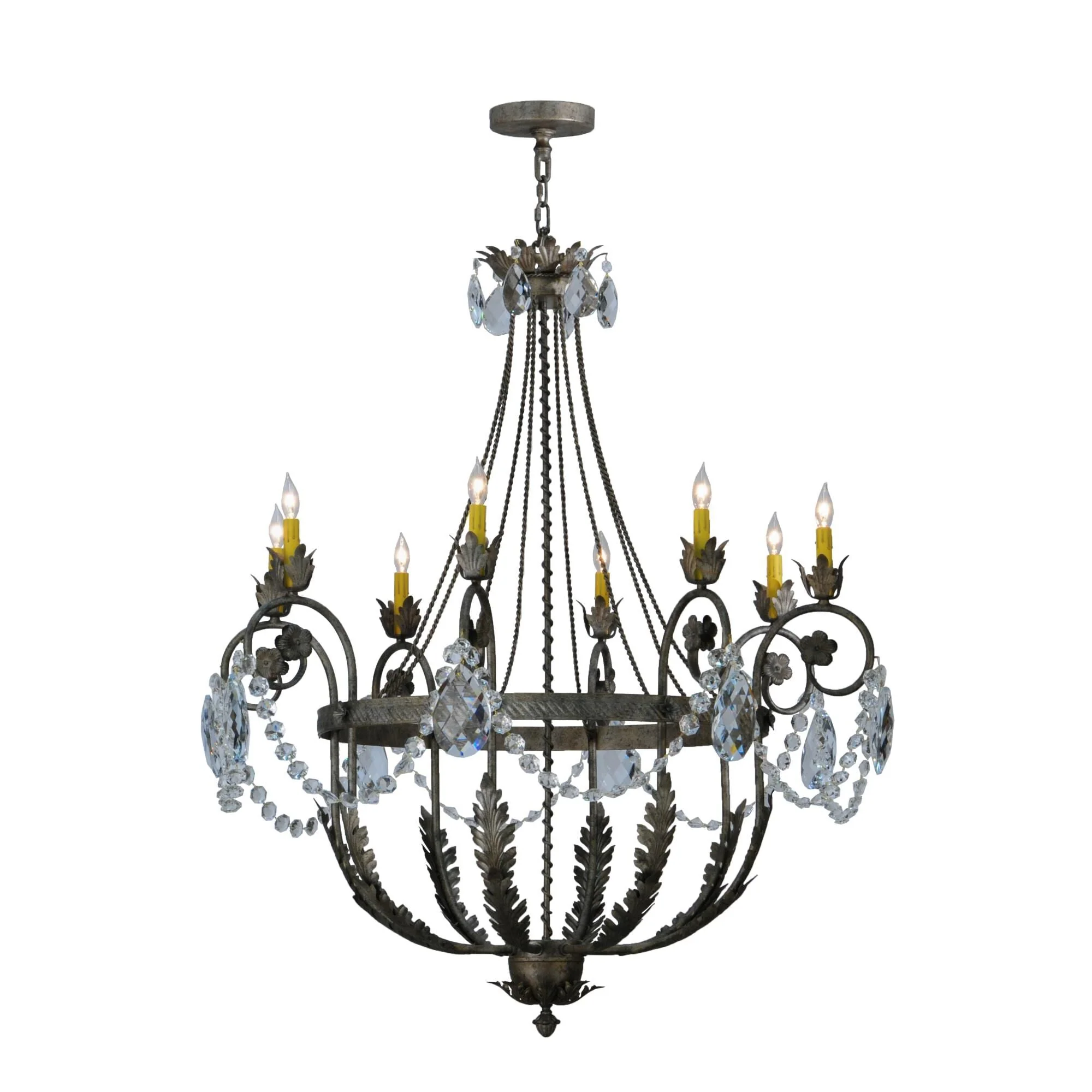 Meyda Lighting 43 Inch 8 Light Semi Flush Mount Cp248464 - Image 1