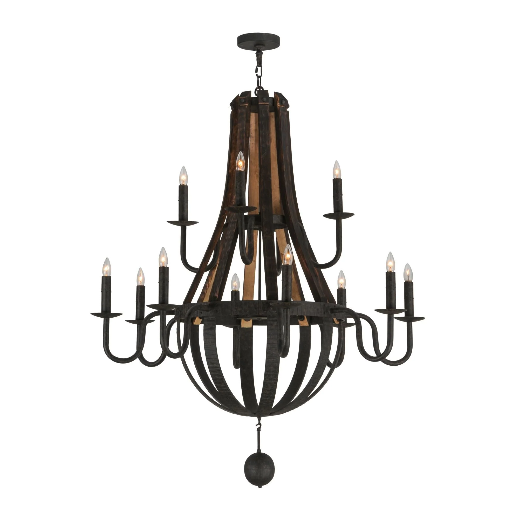 Meyda Lighting 48 Inch 12 Light Semi Flush Mount Cp248512 - Image 1