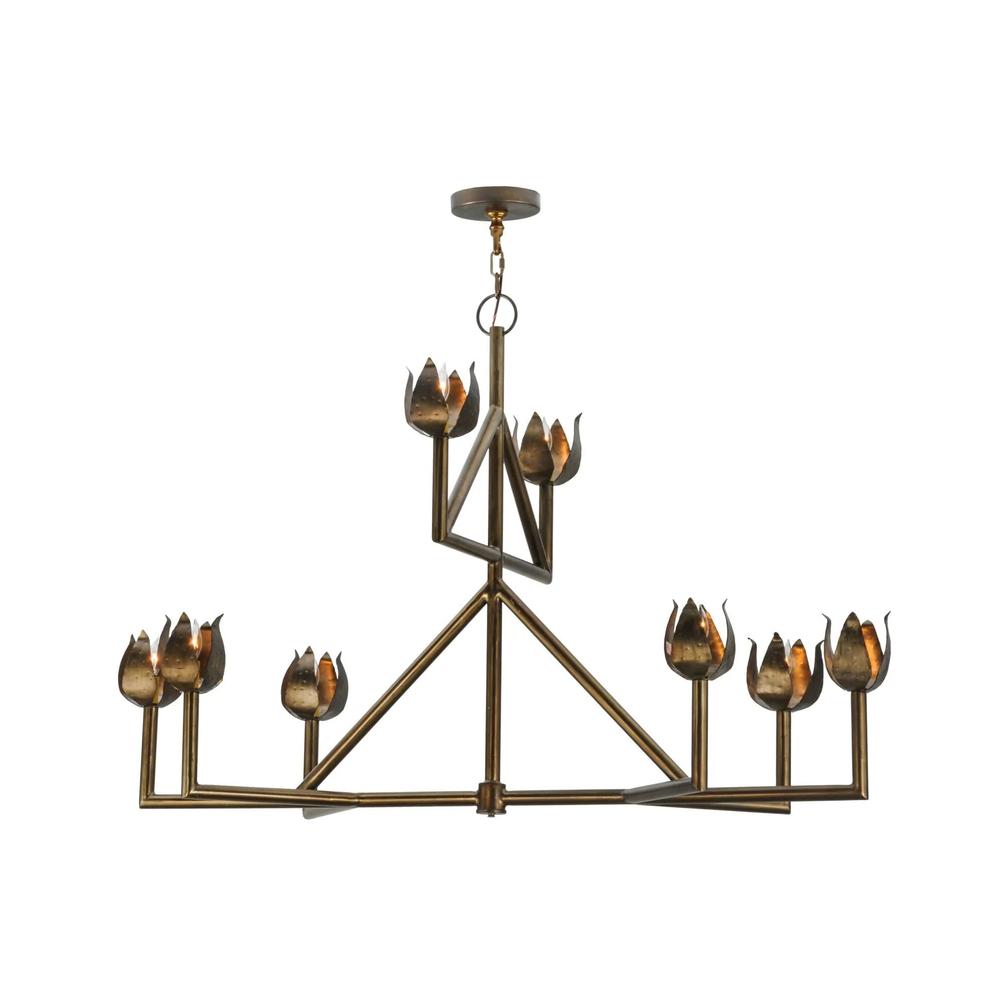 Meyda Lighting 55 Inch 8 Light Semi Flush Mount Cp248516 - Image 1