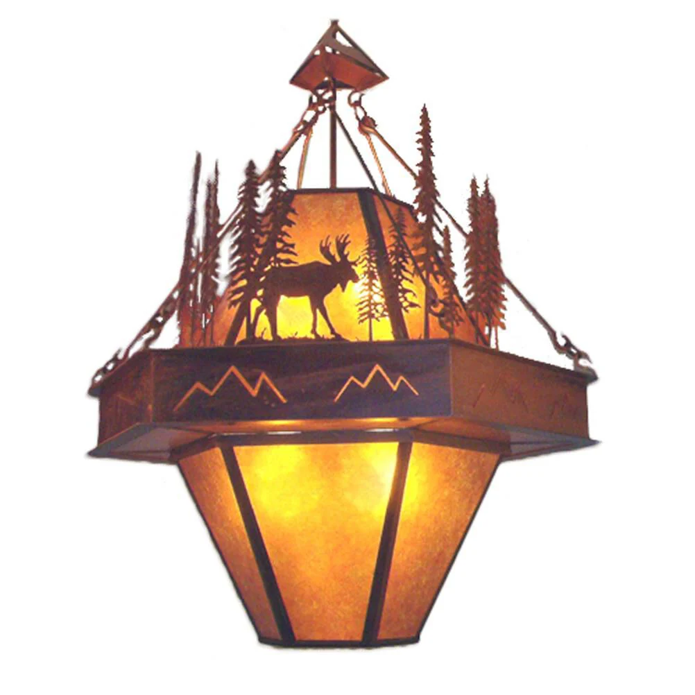 Meyda Lighting Moose At Dusk 49 Inch Large Pendant Cp19970 - Image 1