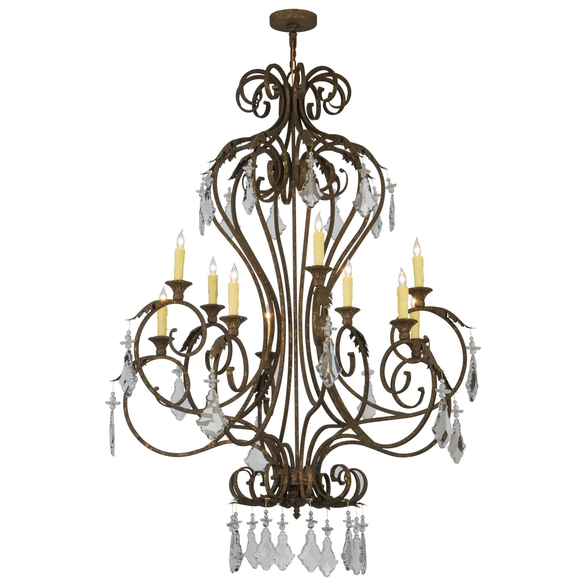 Meyda Lighting 48 Inch 10 Light Semi Flush Mount Cp248709 - Image 1