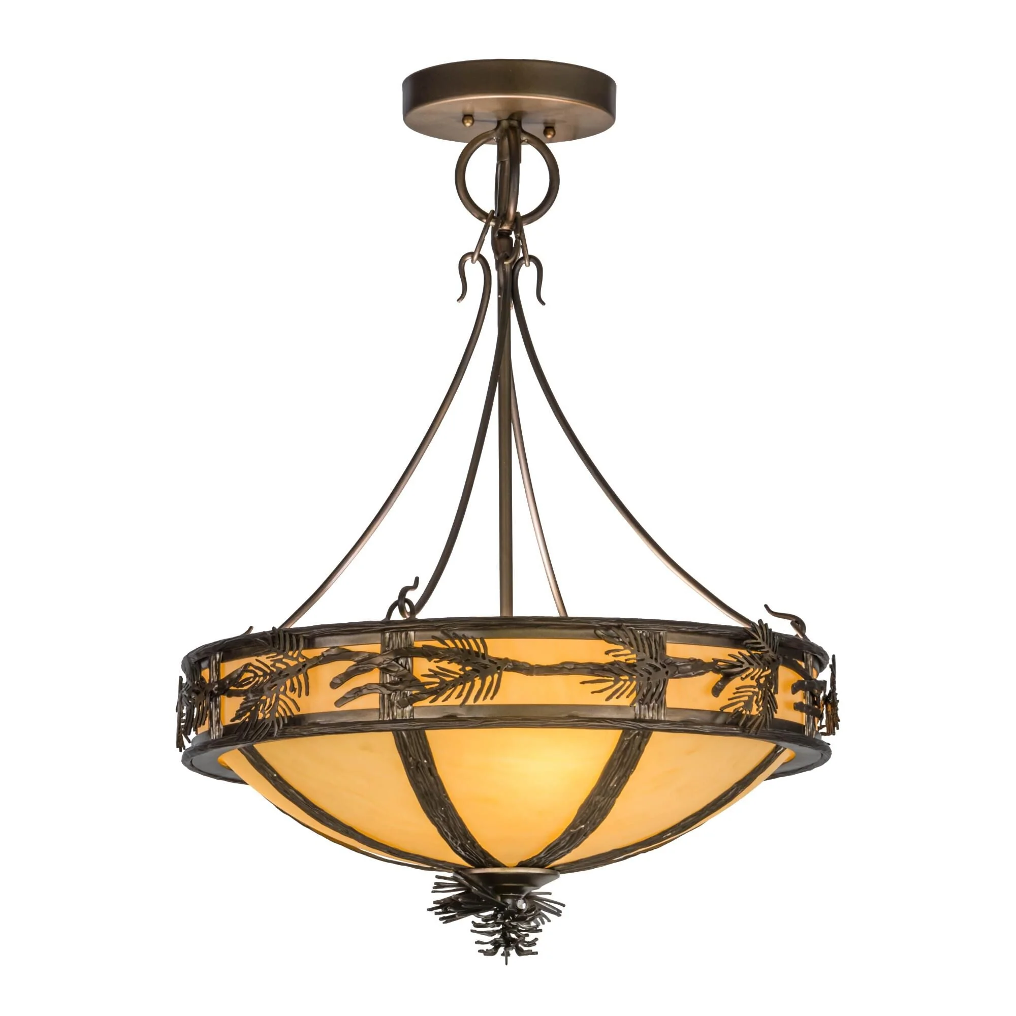 Meyda Lighting 20 Inch 3 Light Semi Flush Mount Cp248735 - Image 1