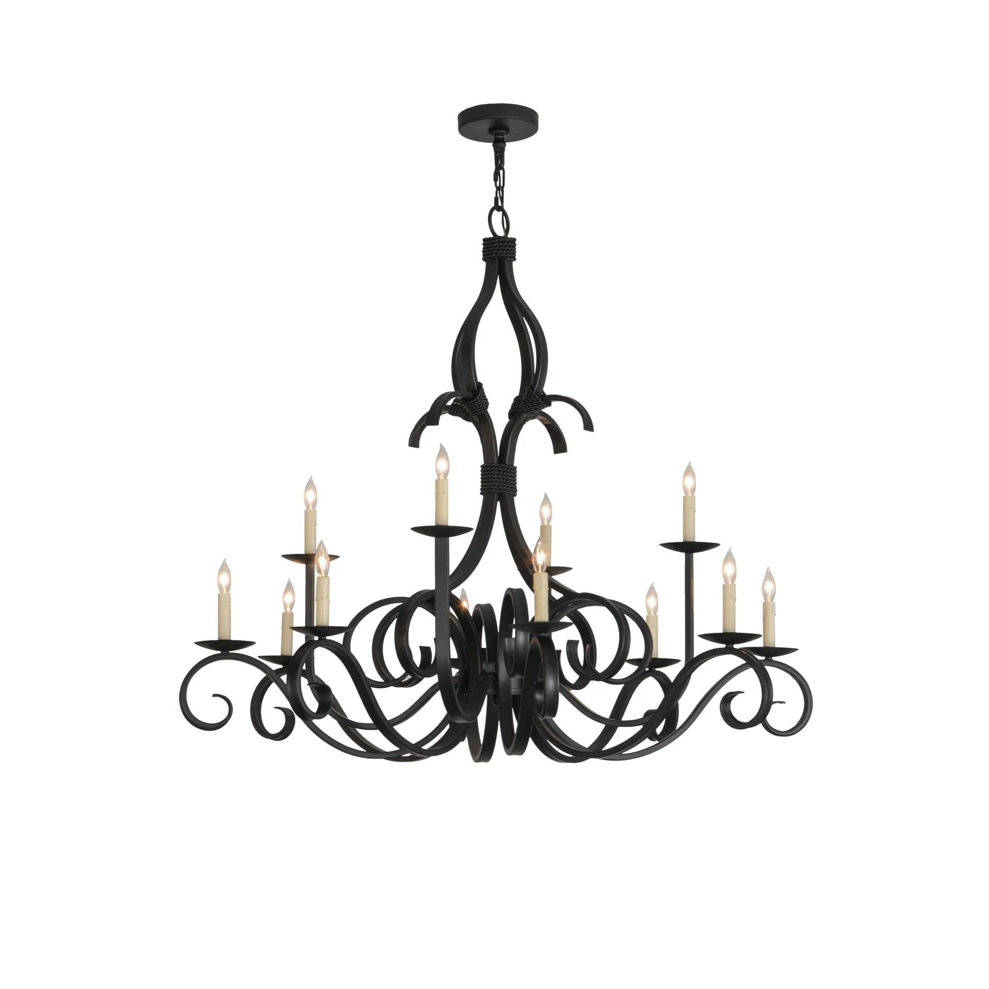 Meyda Lighting 48 Inch 12 Light Semi Flush Mount Cp248737 - Image 1