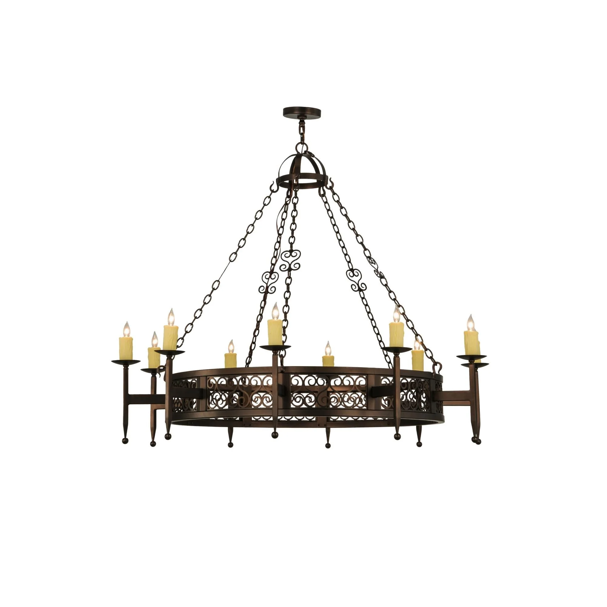 Meyda Lighting 60 Inch 10 Light Semi Flush Mount Cp248740 - Image 1