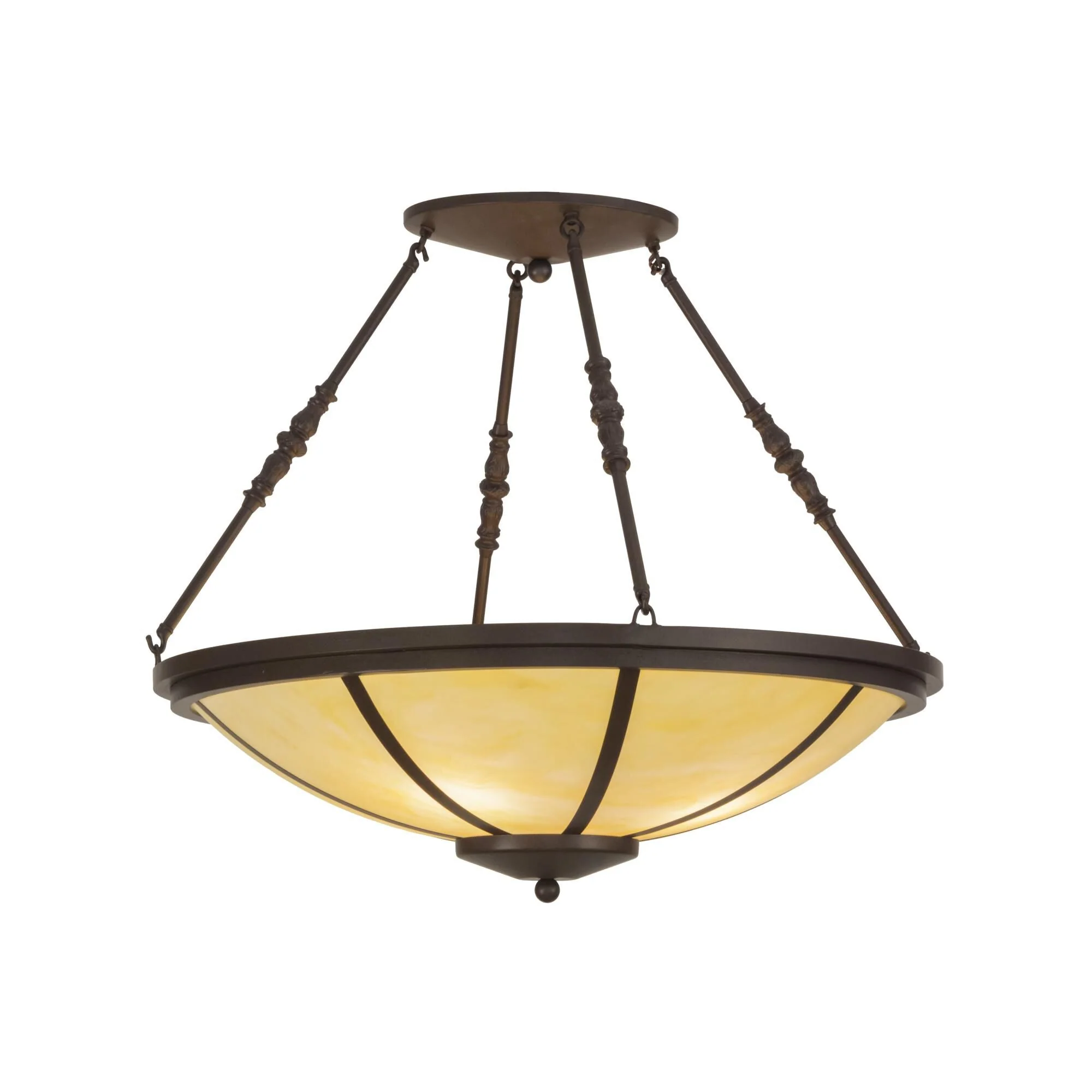 Meyda Lighting 30 Inch 4 Light Semi Flush Mount Cp248763 - Image 1