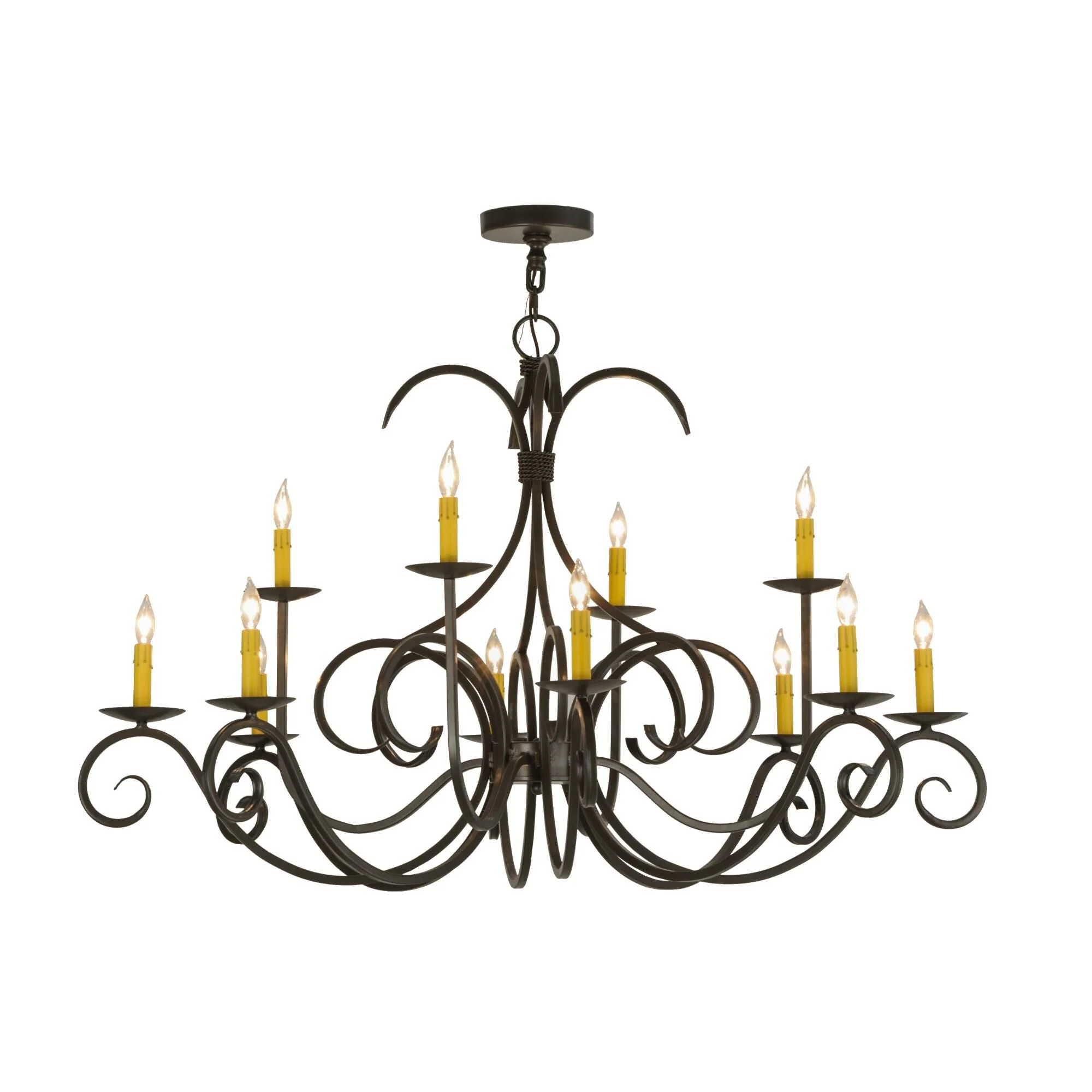 Meyda Lighting 48 Inch 12 Light Semi Flush Mount Cp248790 - Image 1