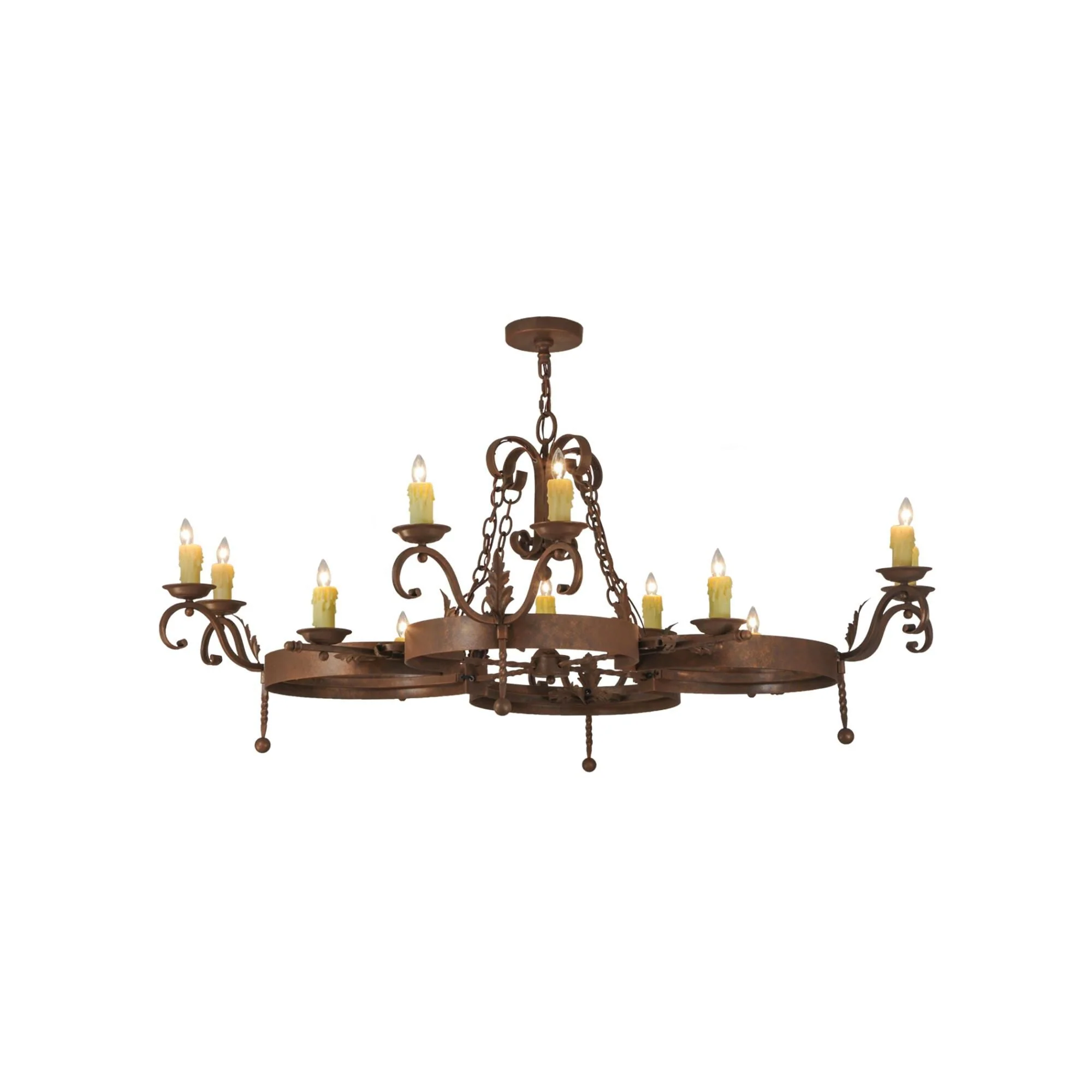 Meyda Lighting 60 Inch 12 Light Semi Flush Mount Cp248900 - Image 1
