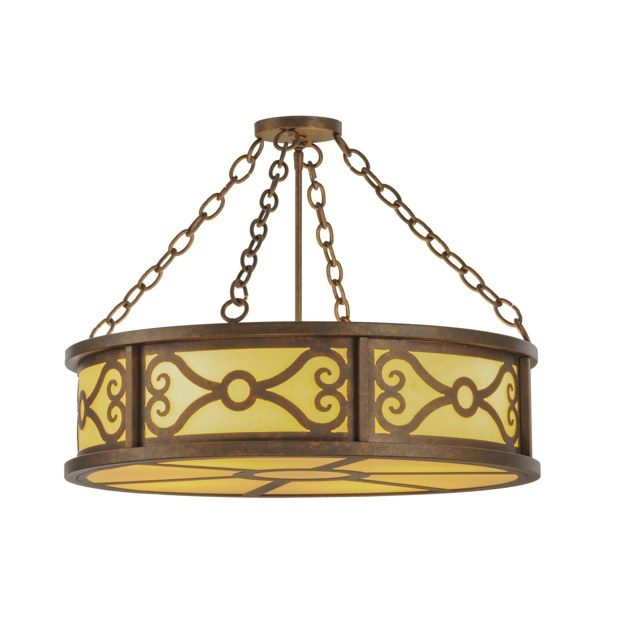Meyda Lighting 26 Inch 4 Light Semi Flush Mount Cp248906 - Image 1