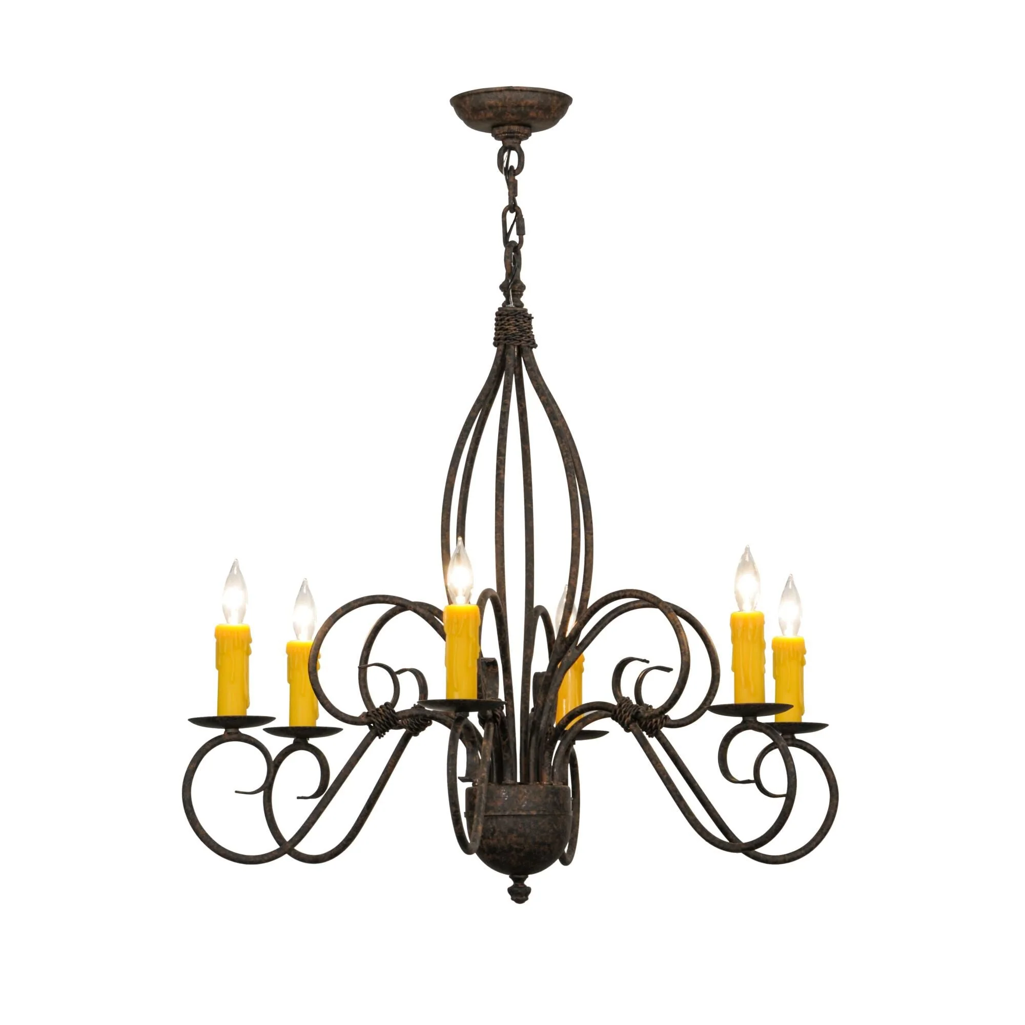 Meyda Lighting 28 Inch 6 Light Chandelier Cp248910 - Image 1