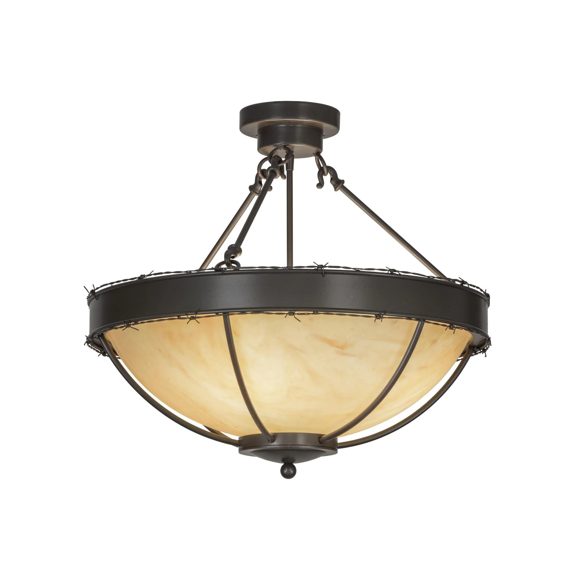 Meyda Lighting 24 Inch 4 Light Semi Flush Mount Cp248923 - Image 1