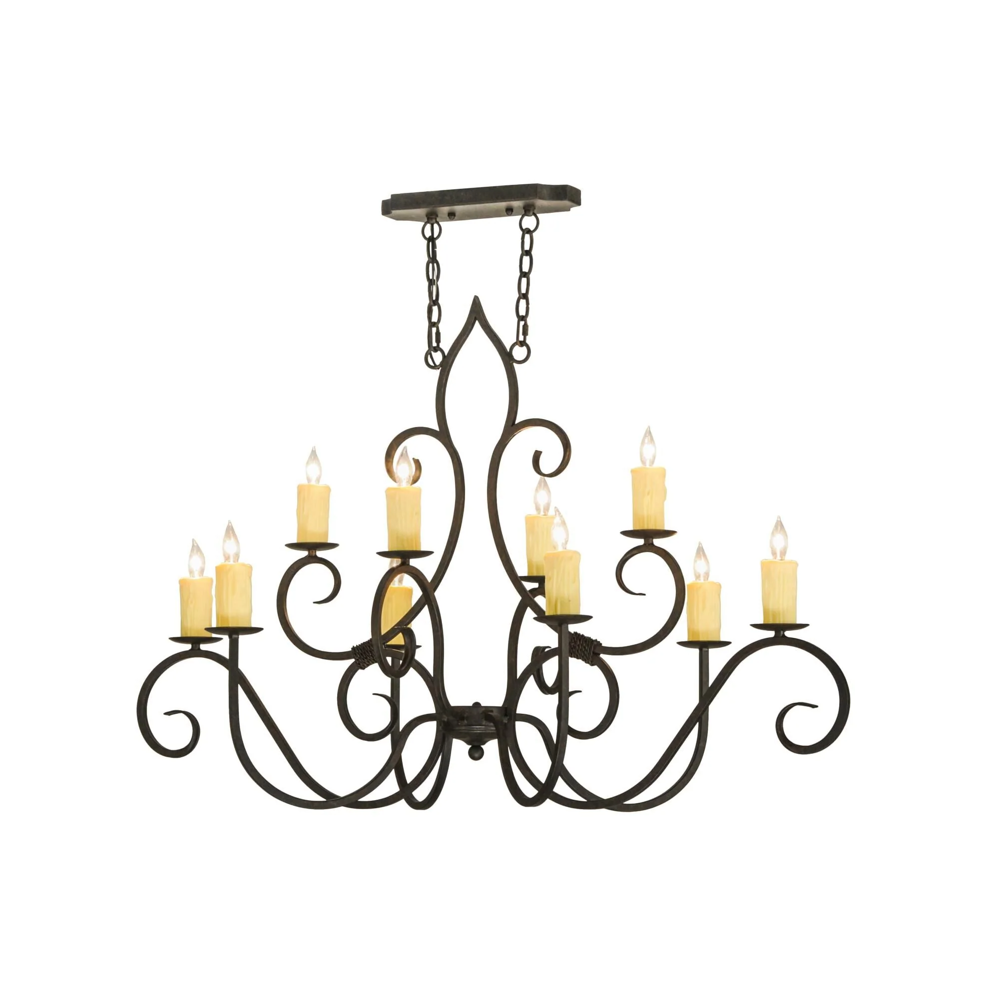 Meyda Lighting 48 Inch 10 Light Semi Flush Mount Cp248950 - Image 1