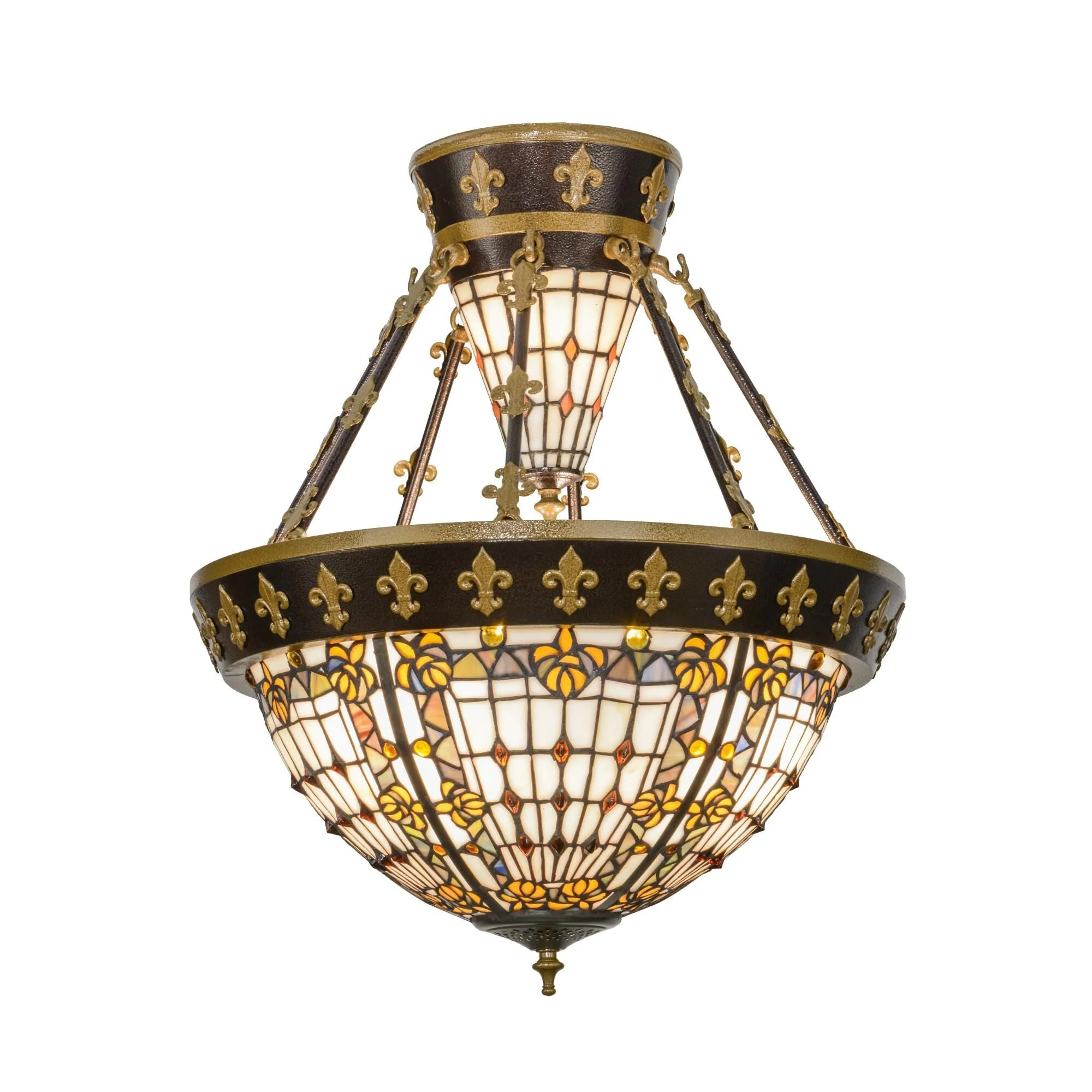 Meyda Lighting 19 Inch 4 Light Semi Flush Mount Cp249065 - Image 1