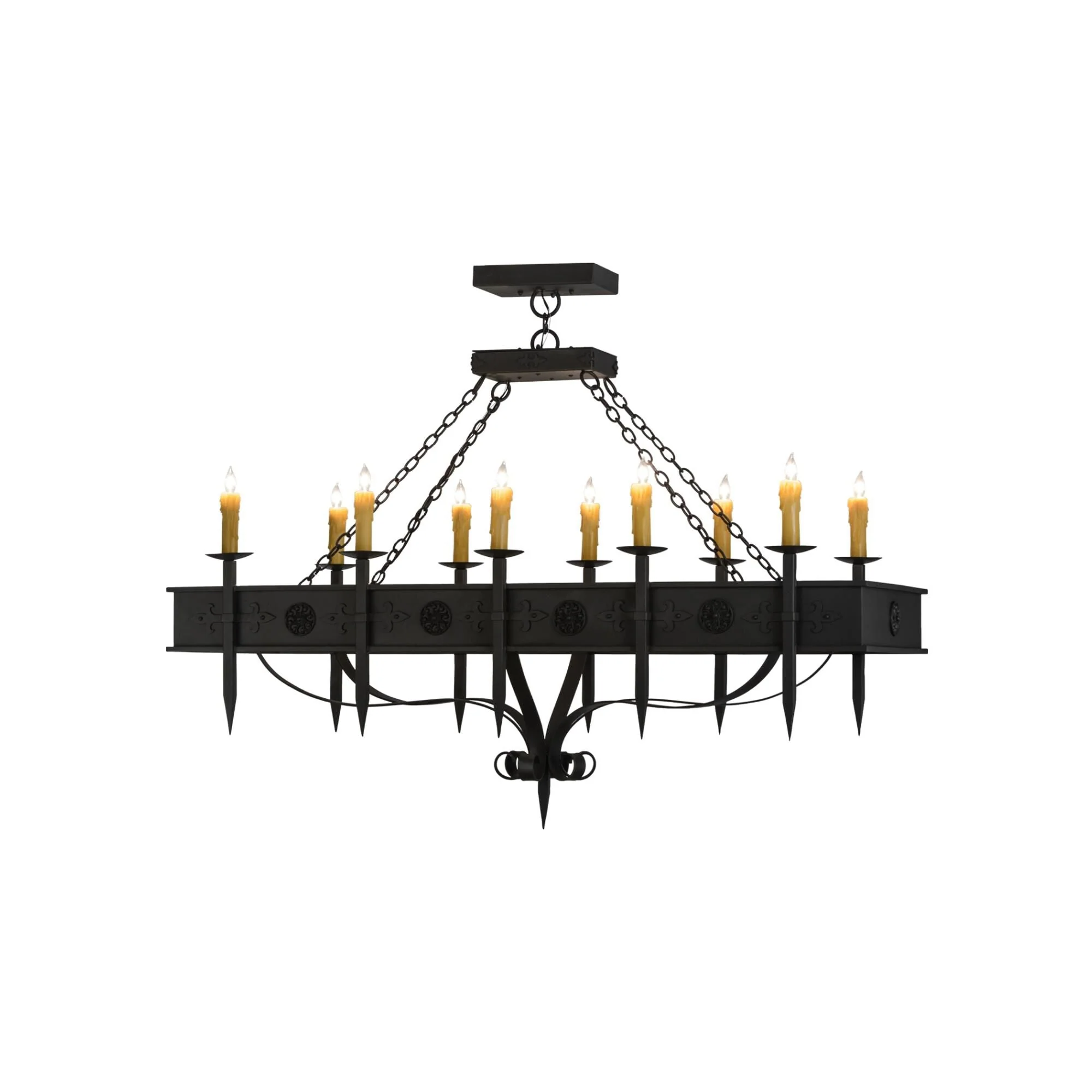 Meyda Lighting 66 Inch 10 Light Semi Flush Mount Cp249082 - Image 1