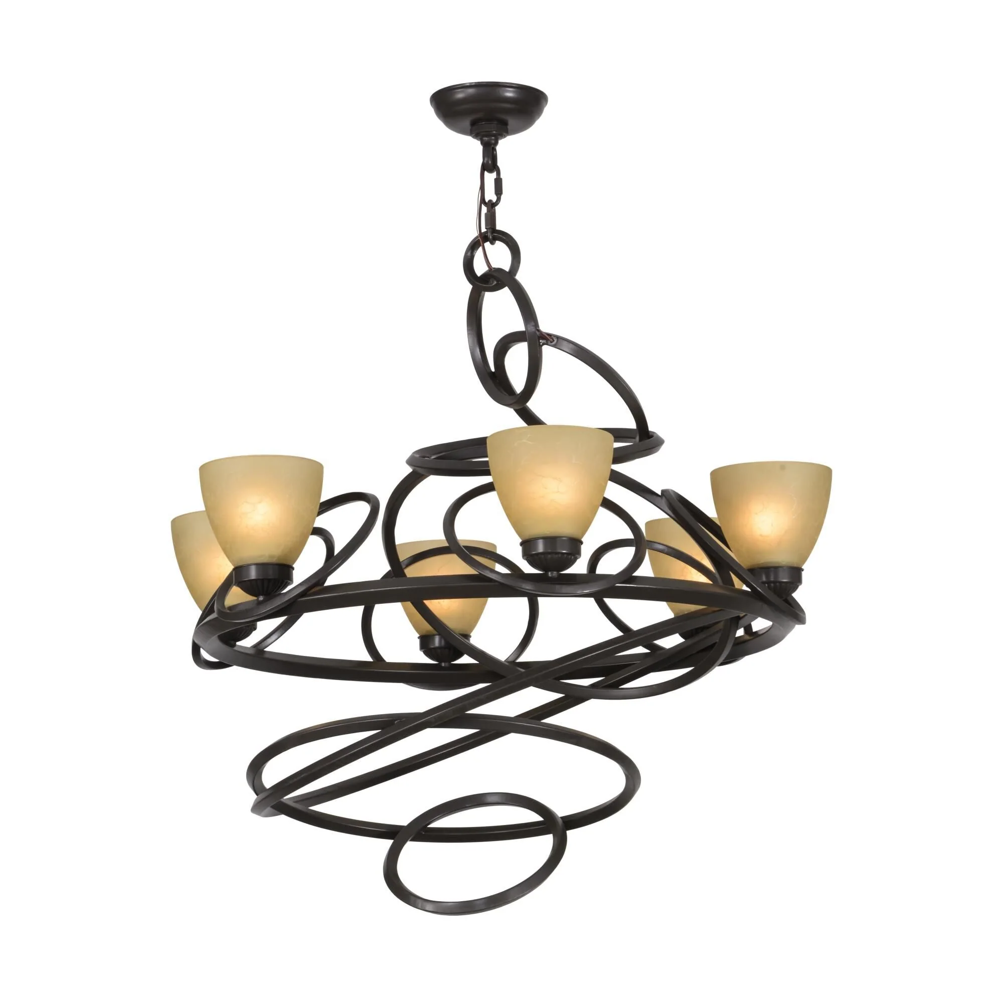 Meyda Lighting 29 Inch 6 Light Chandelier Cp249234 - Image 1