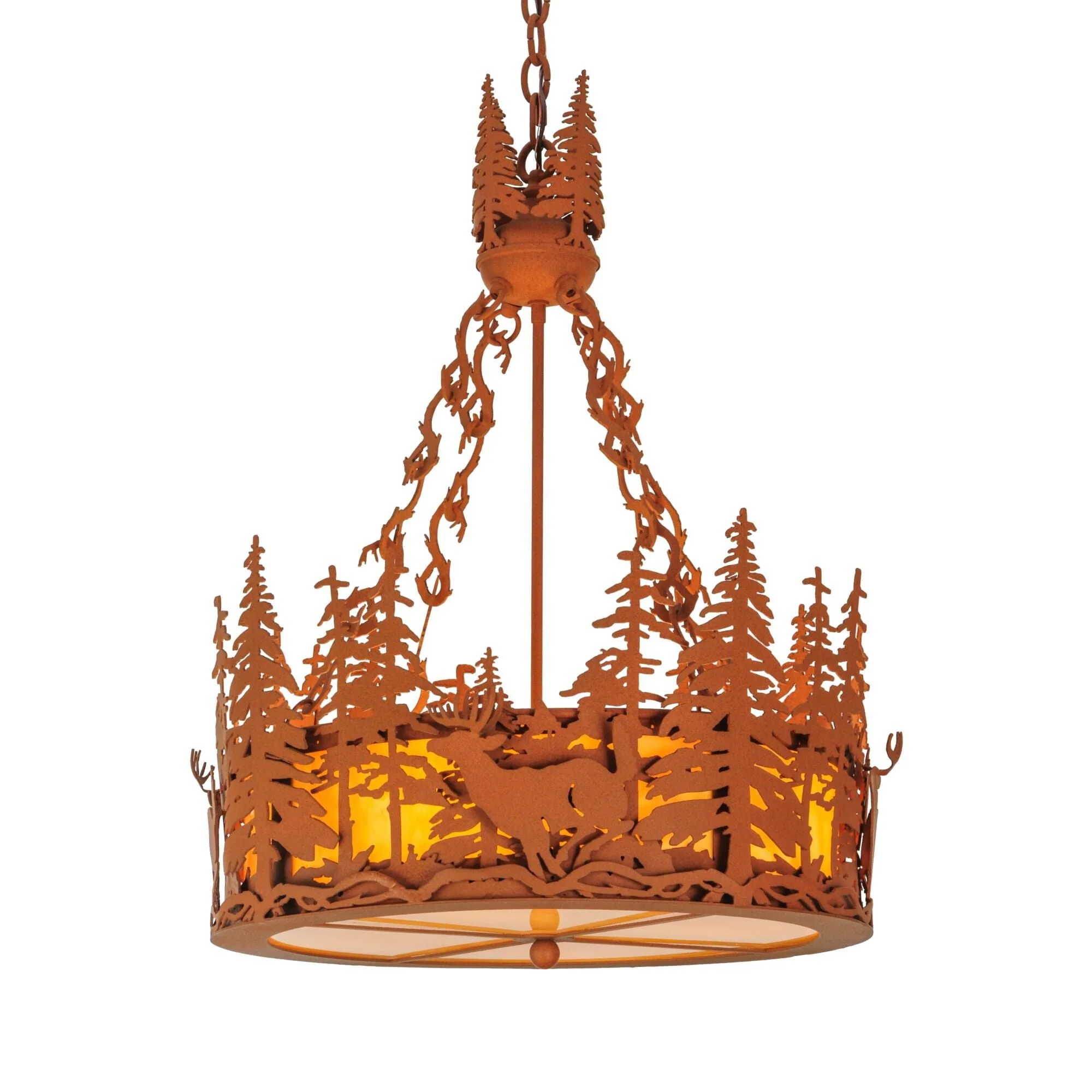 Meyda Lighting Deer At Dusk 22 Inch Large Pendant Cp21521 - Image 1