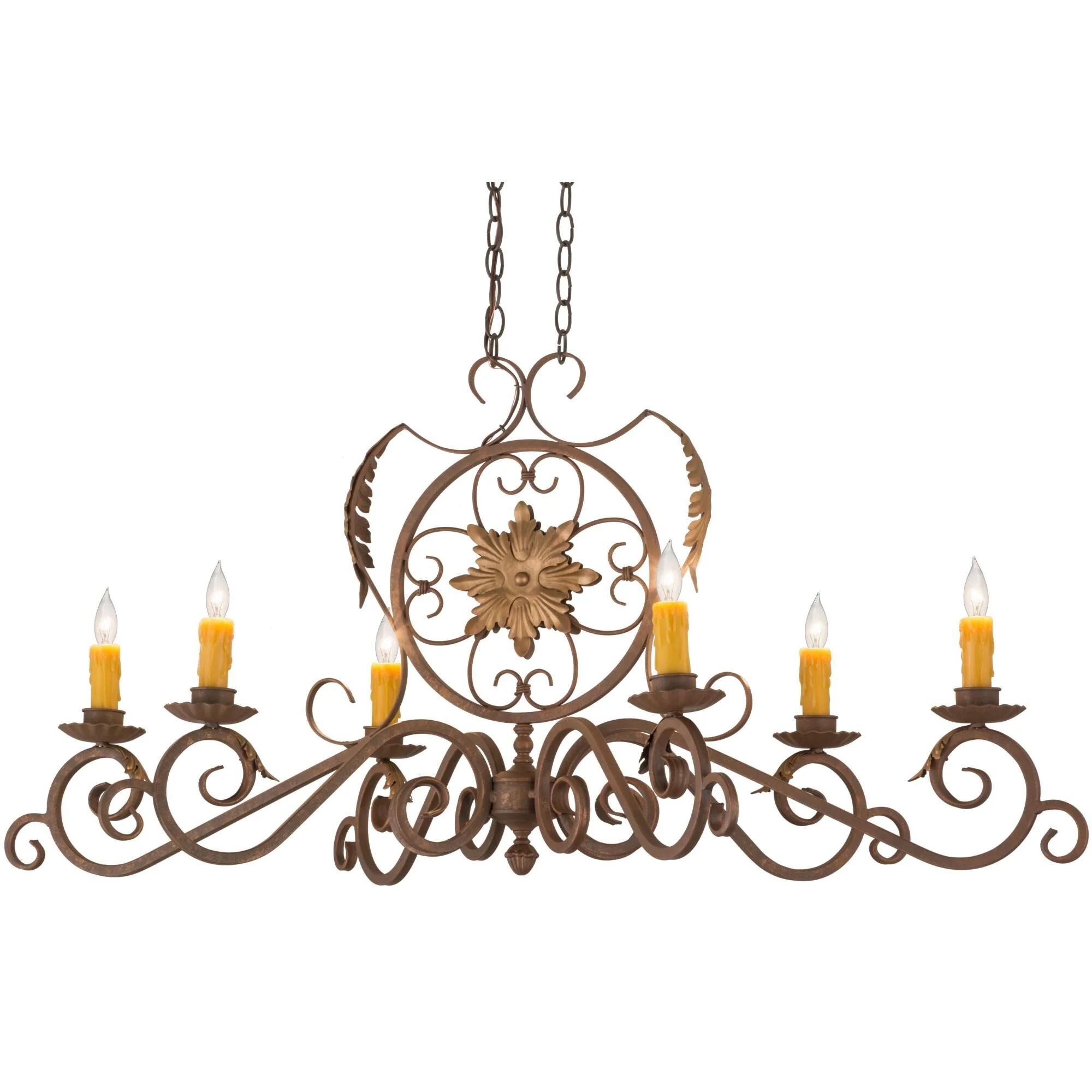 Meyda Lighting 48 Inch 6 Light Semi Flush Mount Cp249365 - Image 1