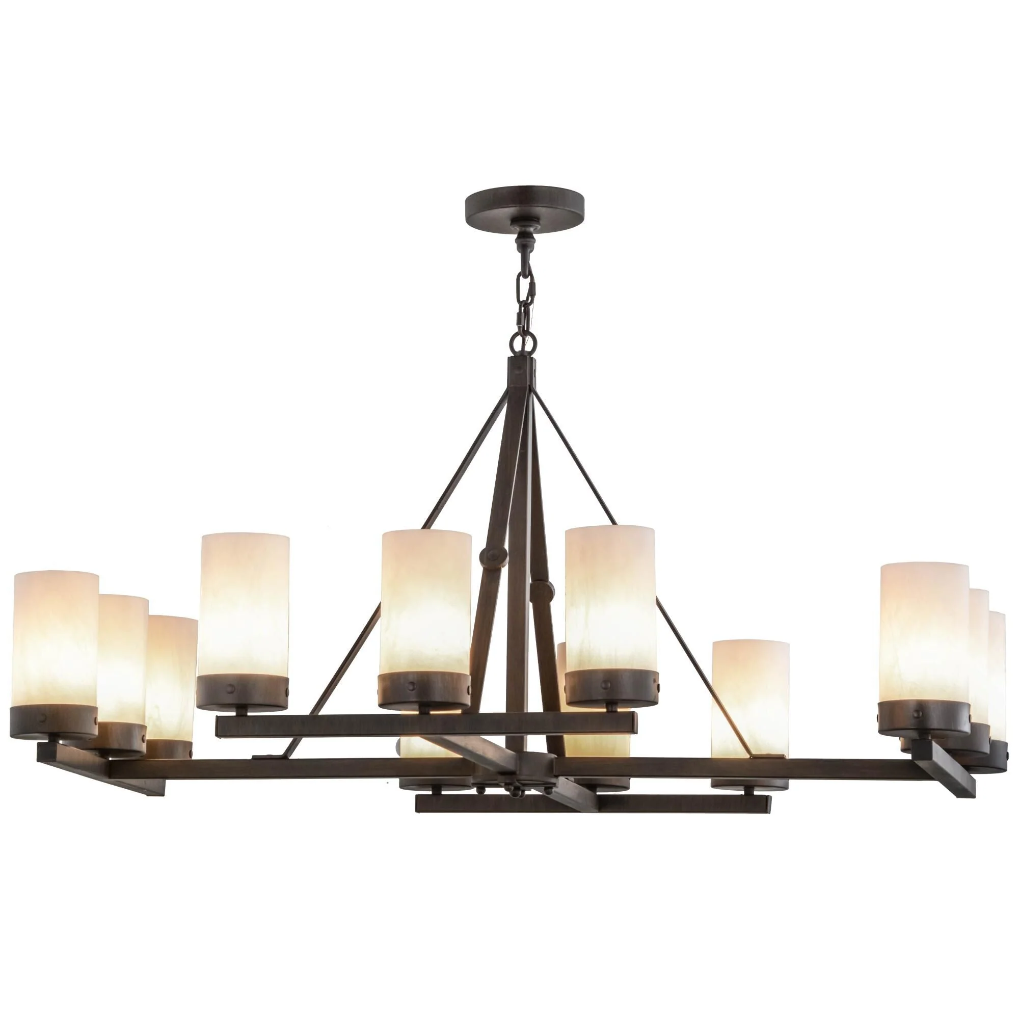 Meyda Lighting 48 Inch 12 Light Semi Flush Mount Cp249402 - Image 1