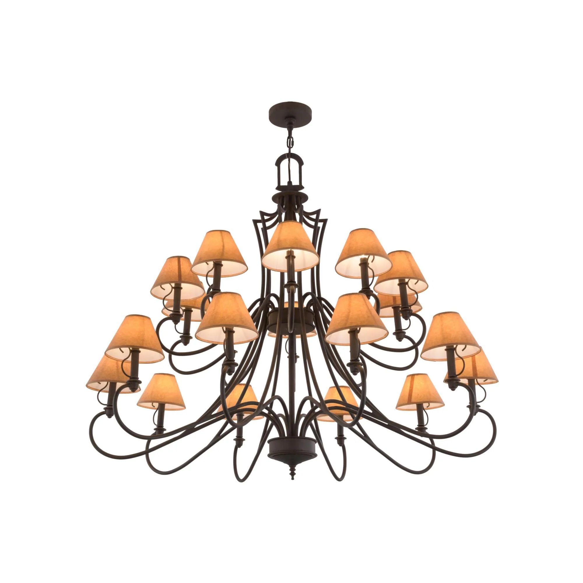 Meyda Lighting 54 Inch 20 Light Semi Flush Mount Cp249541 - Image 1