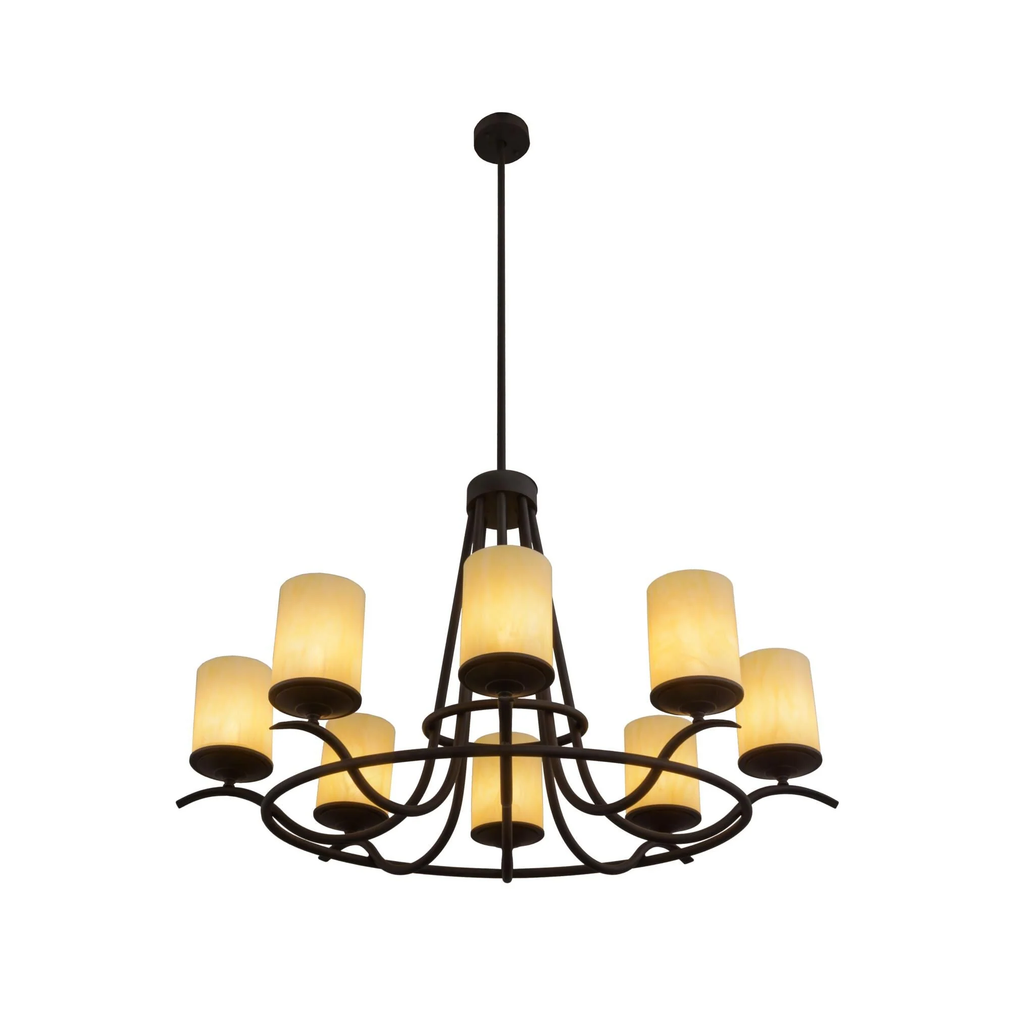 Meyda Lighting 48 Inch 8 Light Semi Flush Mount Cp249605 - Image 1