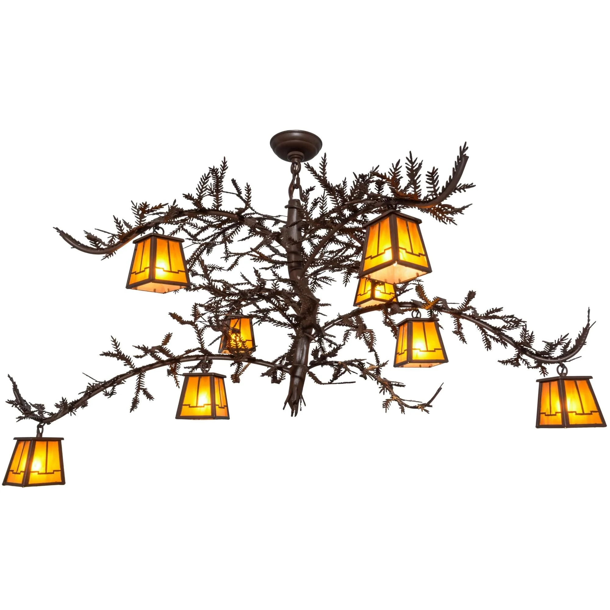 Meyda Lighting 48 Inch 8 Light Semi Flush Mount Cp249647 - Image 1