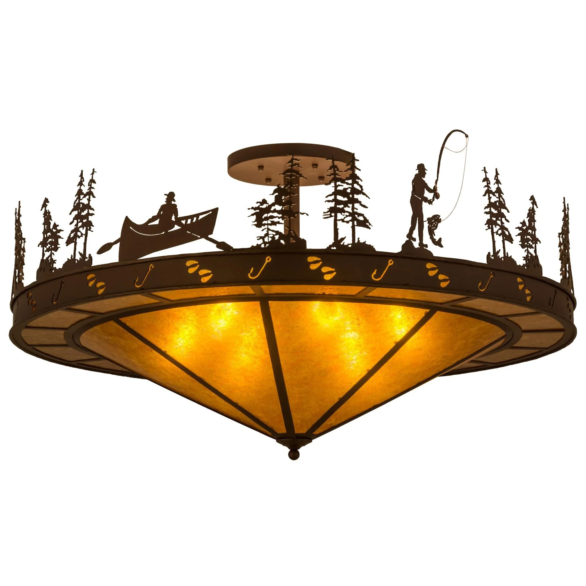 Meyda Lighting 36 Inch 6 Light Semi Flush Mount Cp249702 - Image 1
