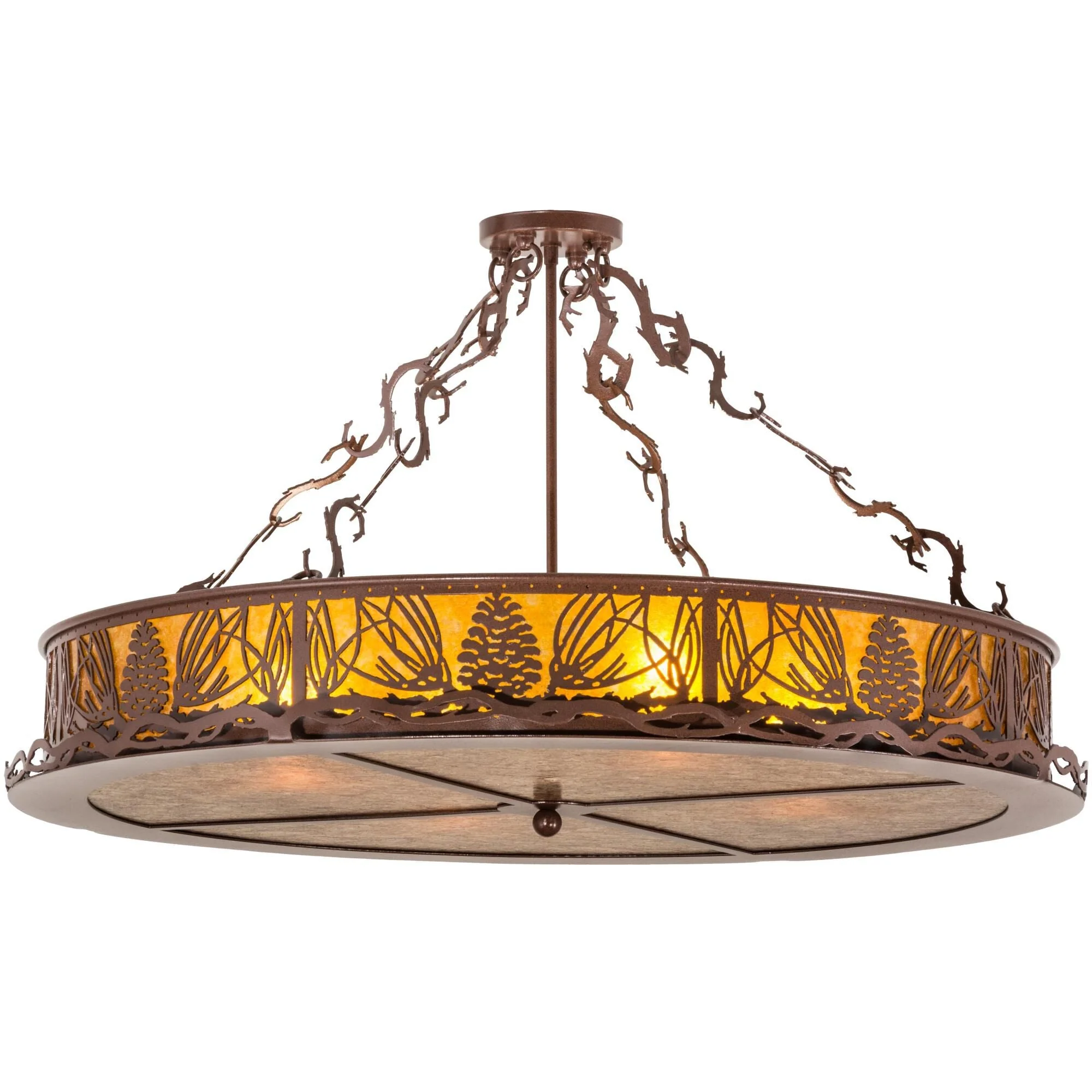 Meyda Lighting 36 Inch 4 Light Semi Flush Mount Cp249754 - Image 1