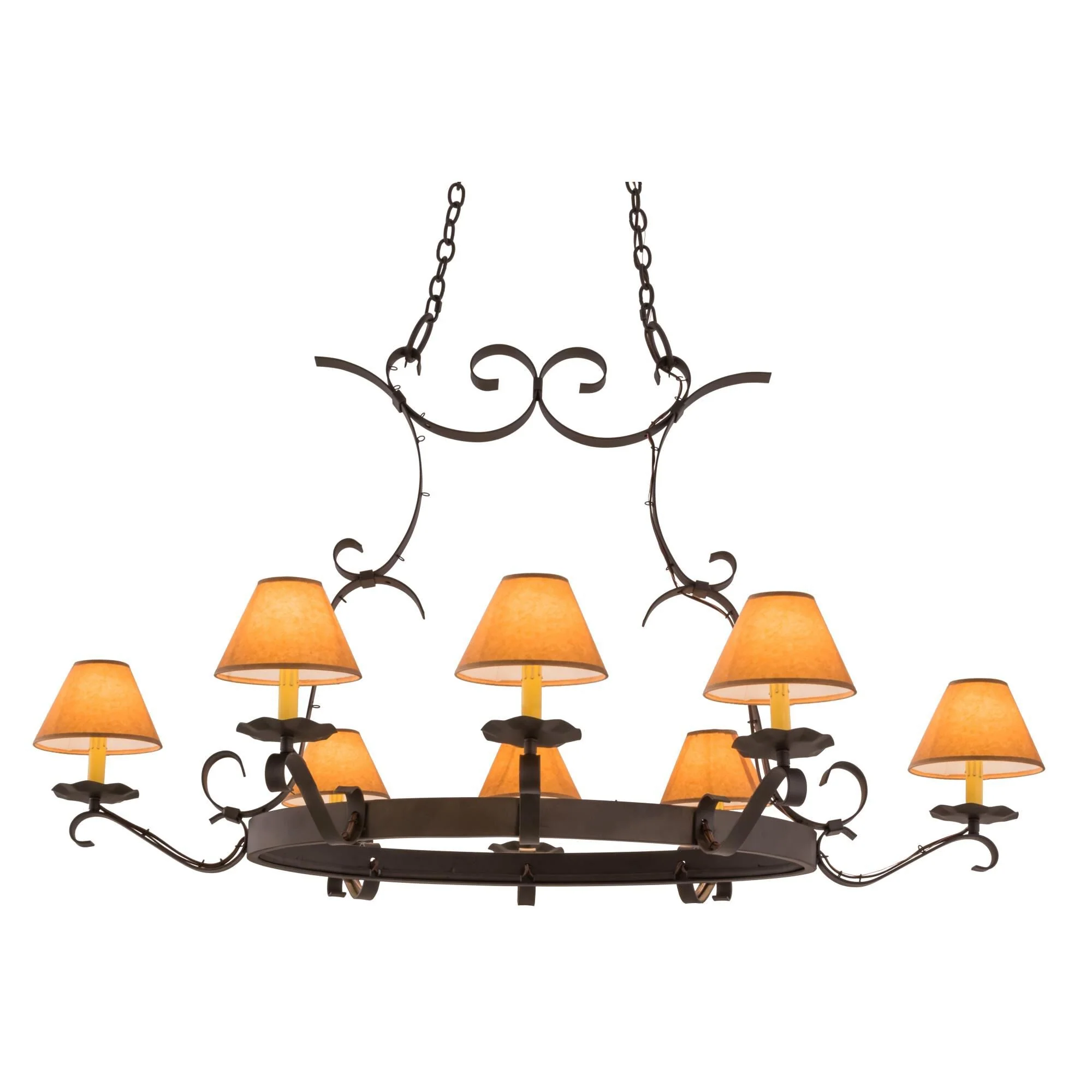 Meyda Lighting 56 Inch 8 Light Semi Flush Mount Cp249774 - Image 1