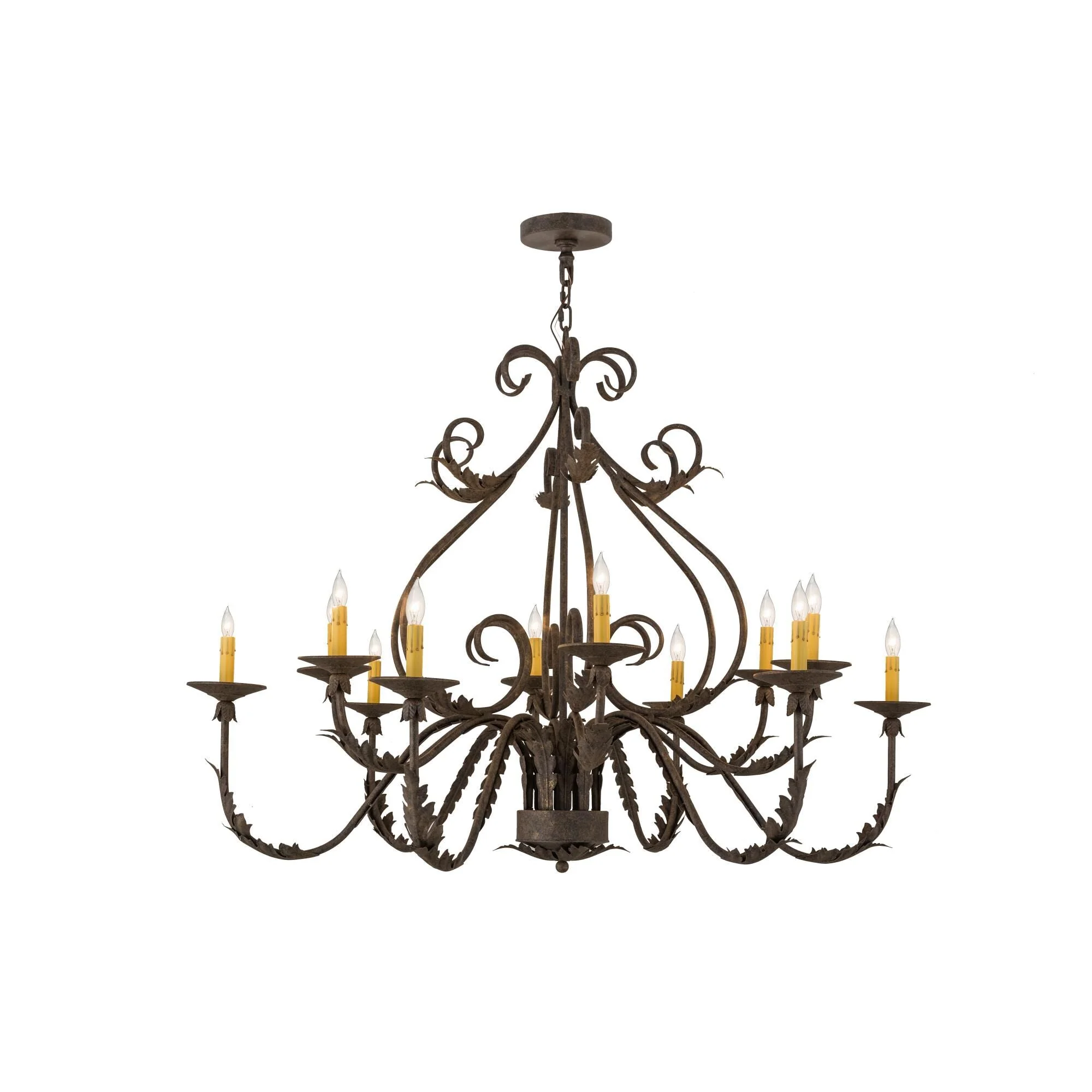 Meyda Lighting 48 Inch 12 Light Semi Flush Mount Cp249778 - Image 1