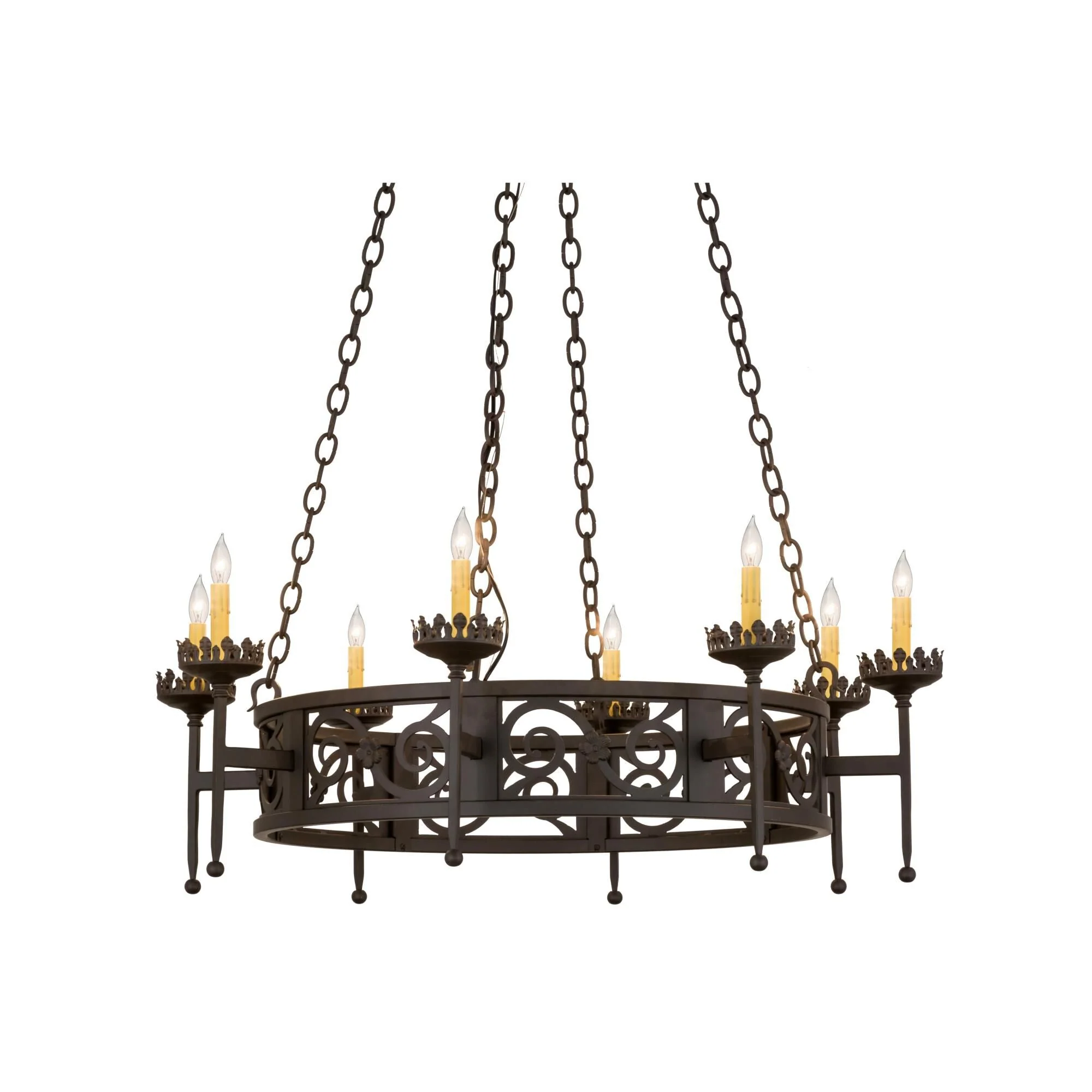 Meyda Lighting 42 Inch 8 Light Semi Flush Mount Cp249788 - Image 1