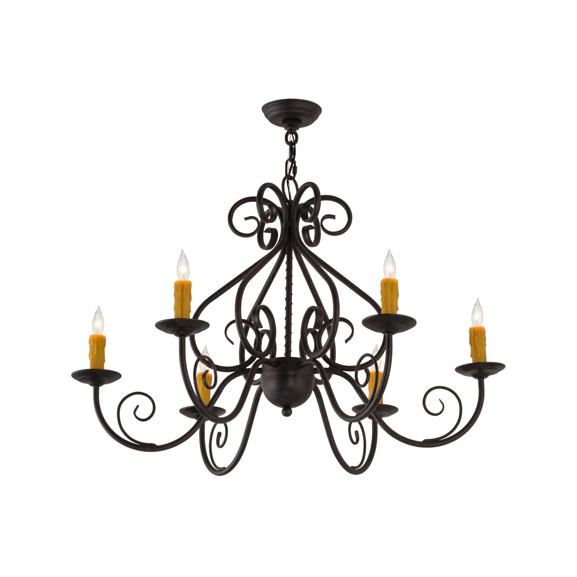 Meyda Lighting 36 Inch 6 Light Chandelier Cp249793 - Image 1