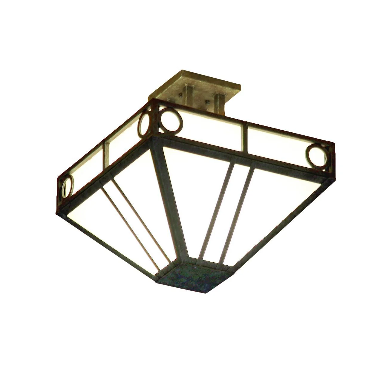 Meyda Lighting Mission Chic 18 Inch 4 Light Semi Flush Mount Cp746096 - Image 1