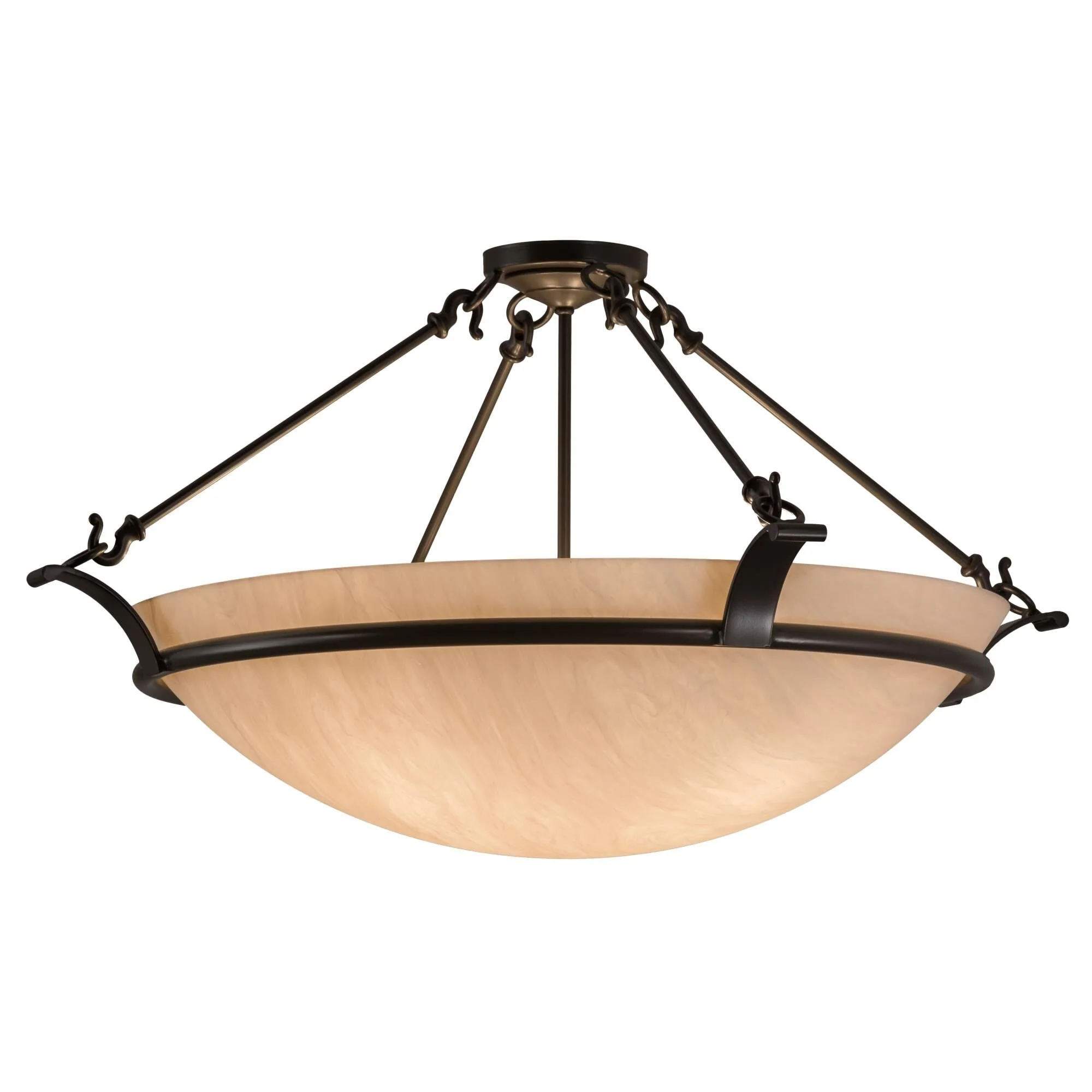 Meyda Lighting 32 Inch 4 Light Semi Flush Mount Cp249919 - Image 1