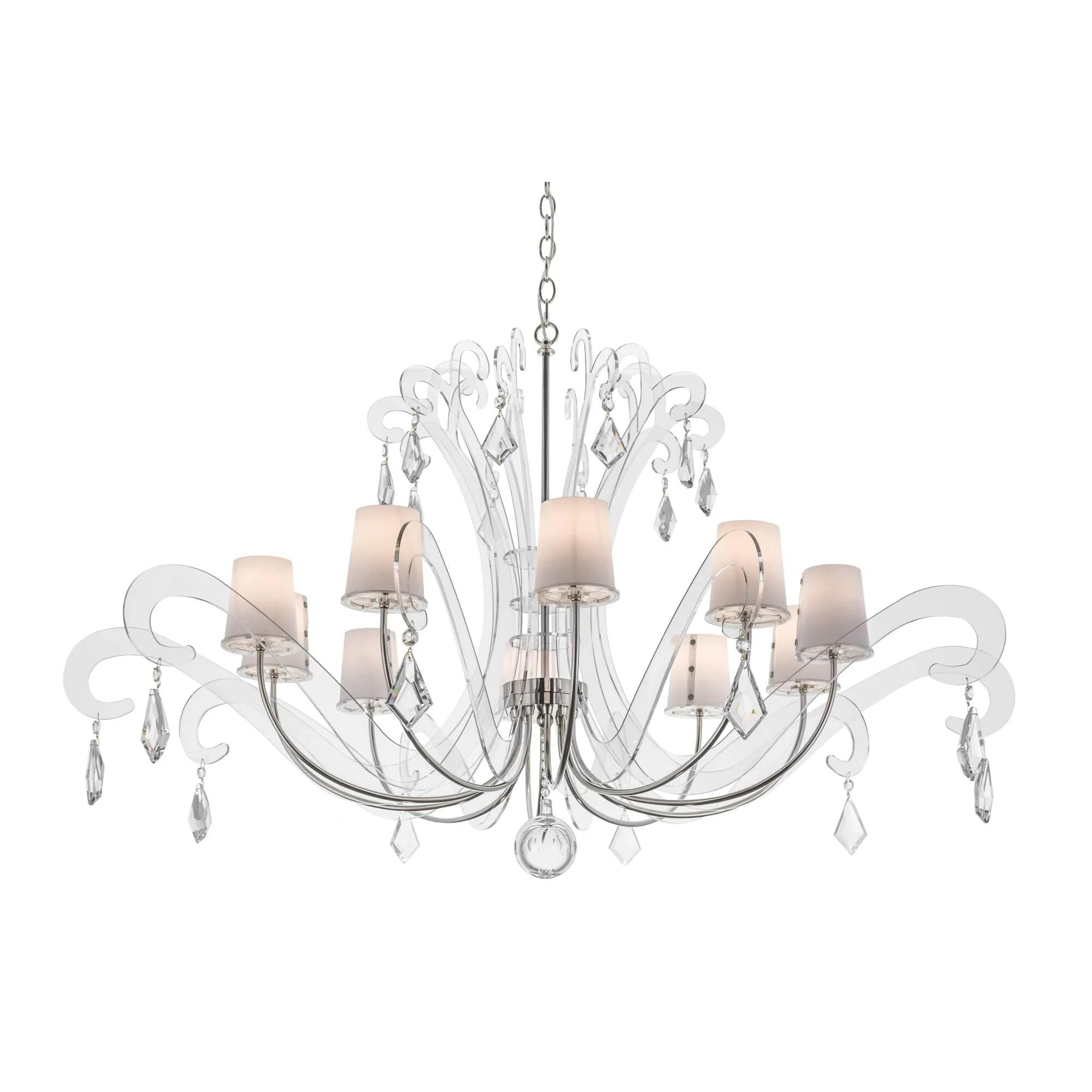 Meyda Lighting 55 Inch 10 Light Semi Flush Mount Cp250241 - Image 1