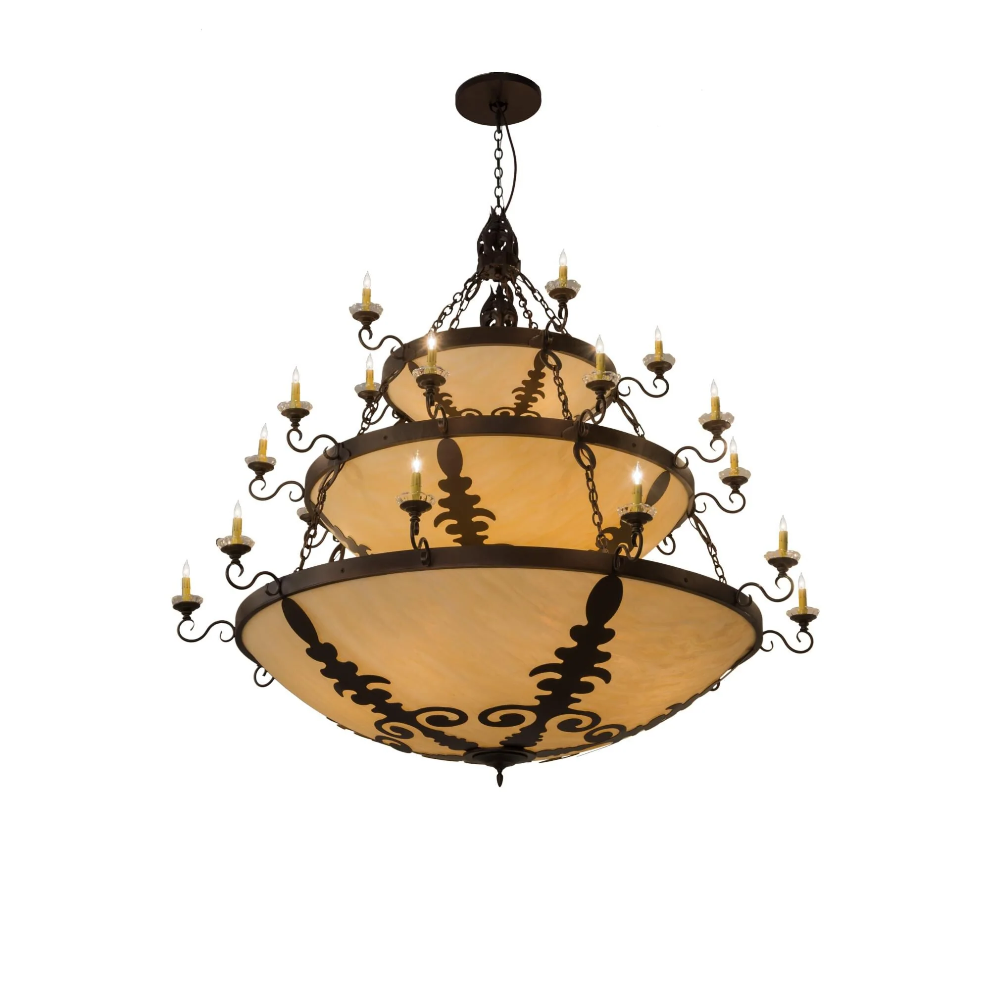Meyda Lighting 72 Inch 16 Light Semi Flush Mount Cp250321 - Image 1