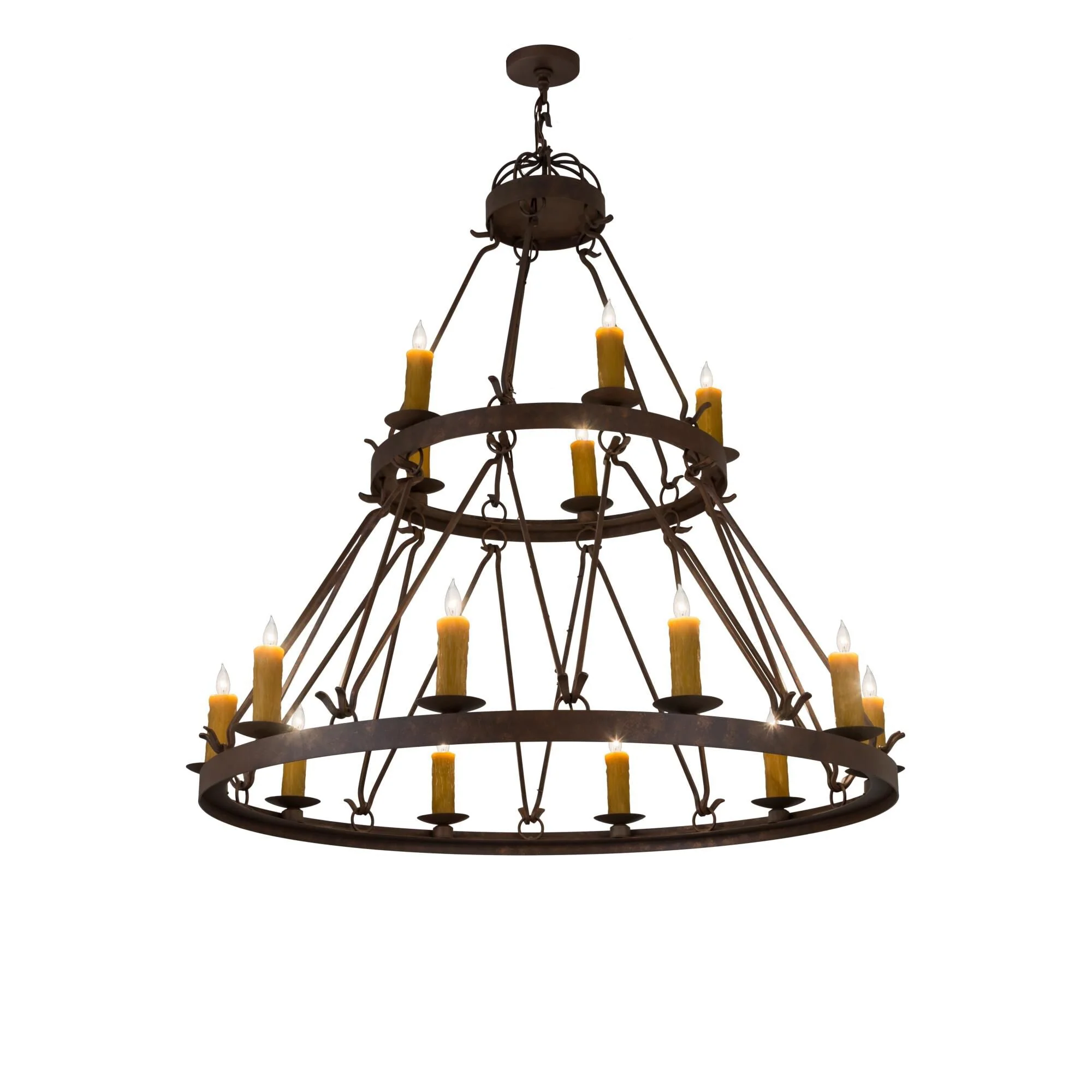 Meyda Lighting 54 Inch 15 Light Semi Flush Mount Cp250378 - Image 1