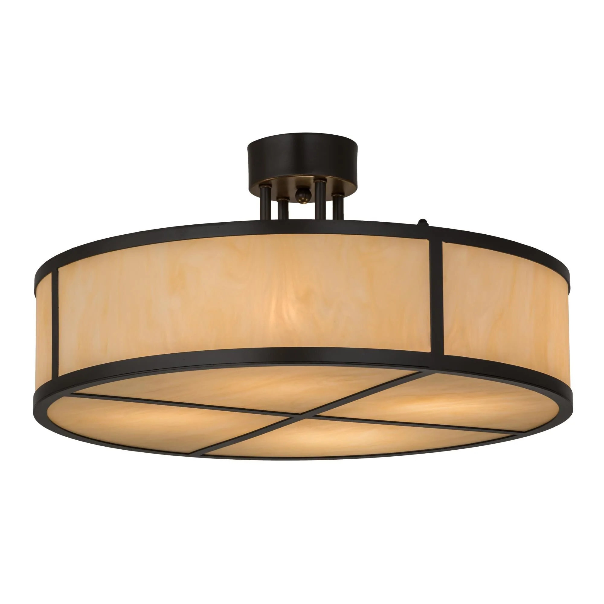 Meyda Lighting 24 Inch 4 Light Semi Flush Mount Cp250469 - Image 1