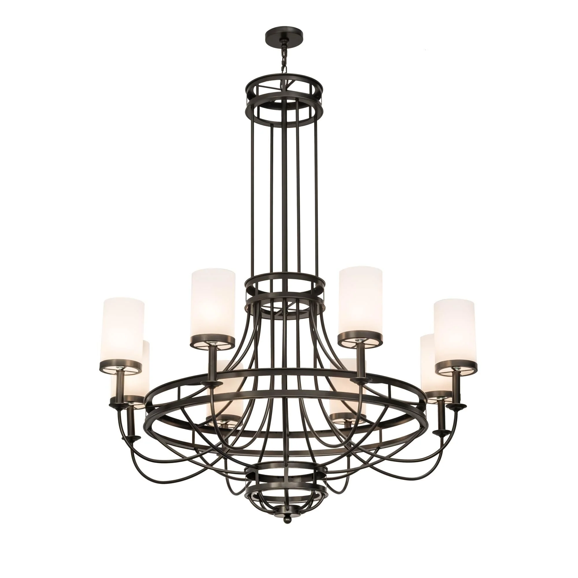 Meyda Lighting 60 Inch 8 Light Semi Flush Mount Cp250489 - Image 1