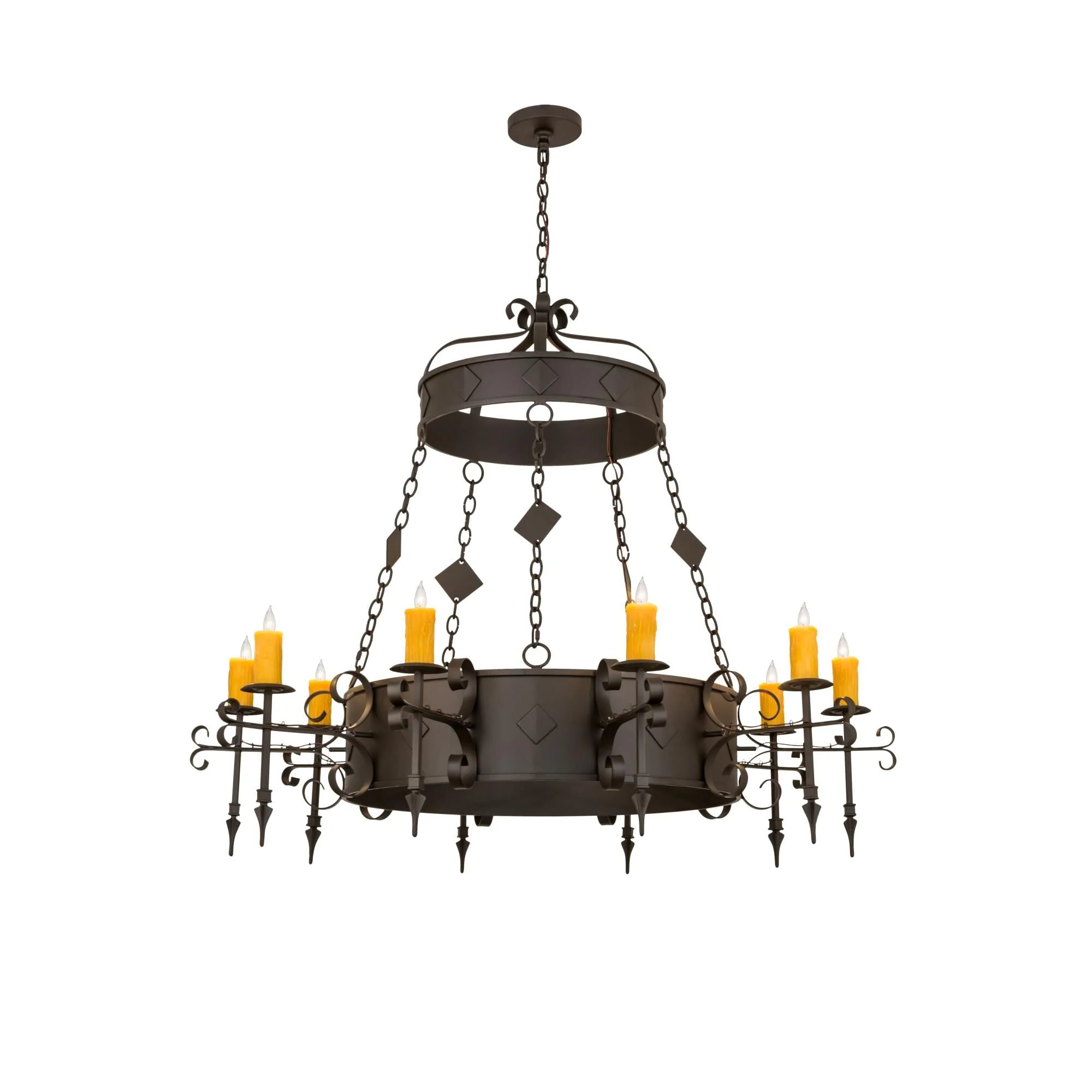 Meyda Lighting 54 Inch 10 Light Semi Flush Mount Cp250519 - Image 1